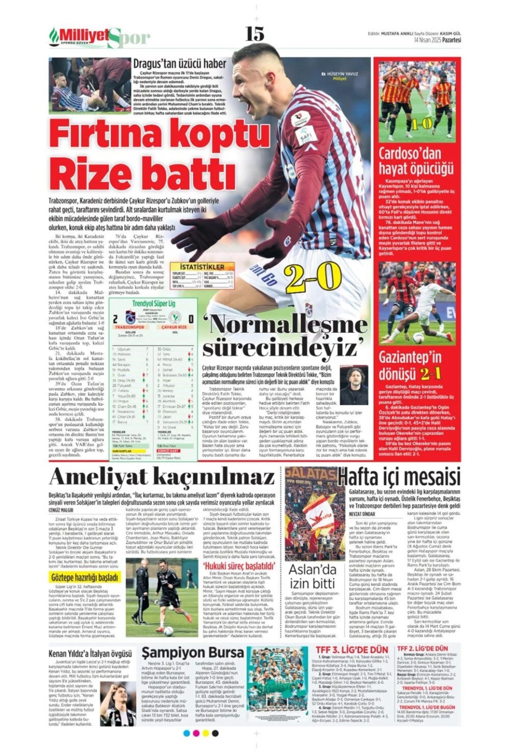 Sporda günün manşetleri: Fenerbahçe vazgeçmiyor