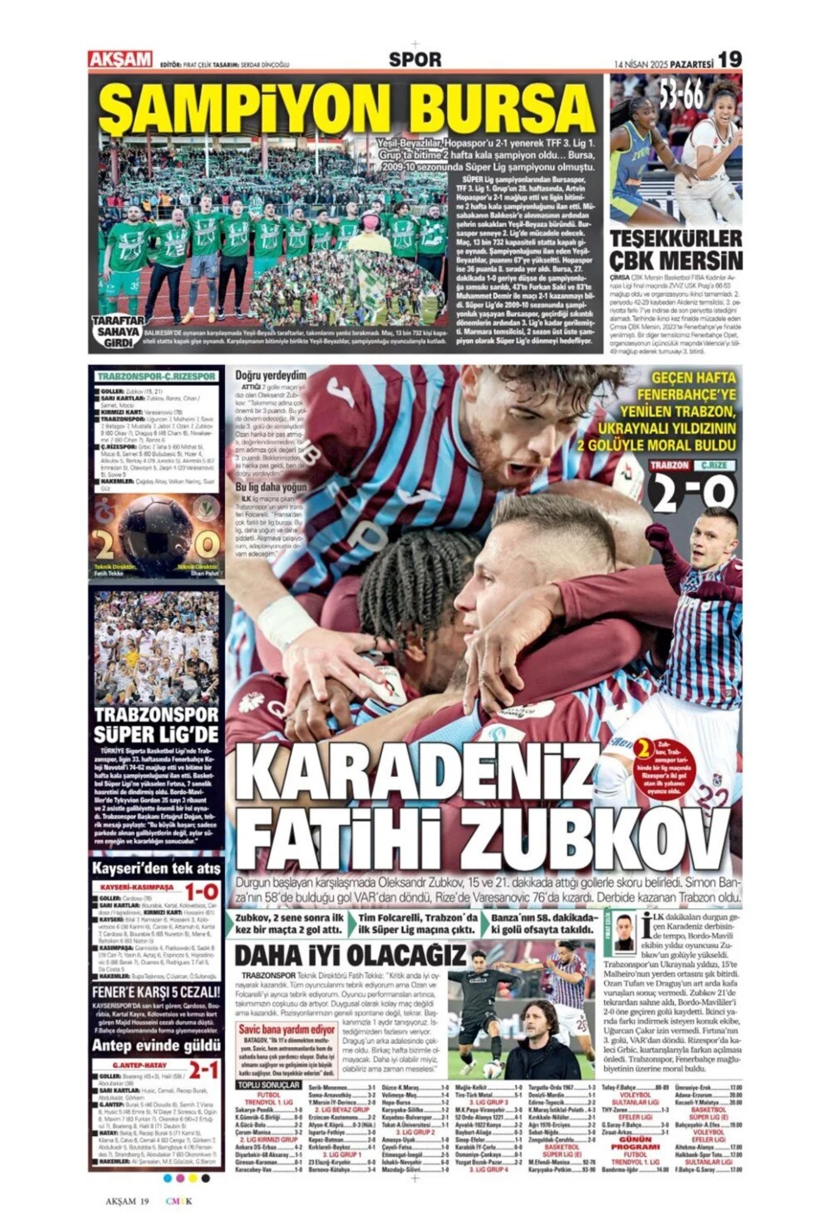 Sporda günün manşetleri: Fenerbahçe vazgeçmiyor