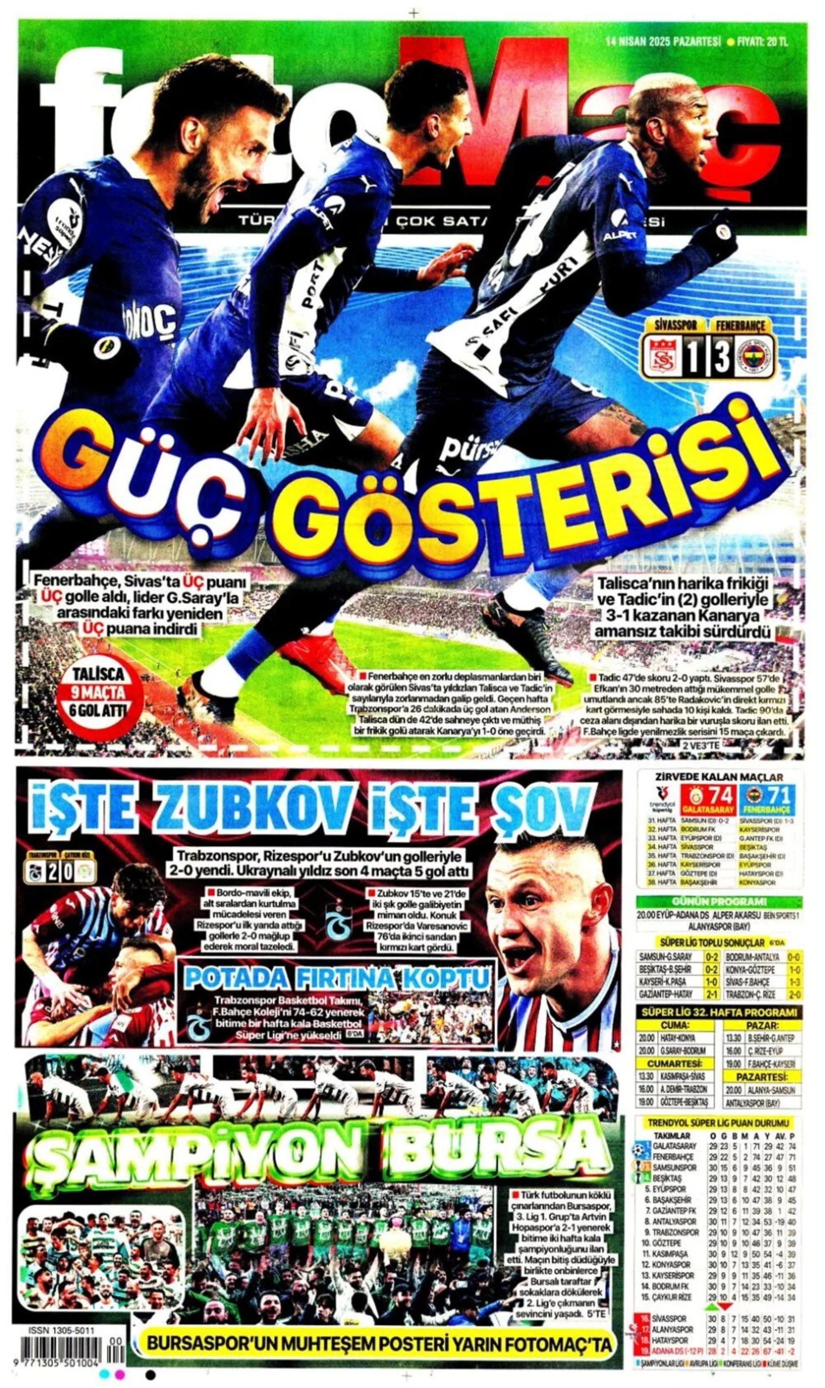 Sporda günün manşetleri: Fenerbahçe vazgeçmiyor