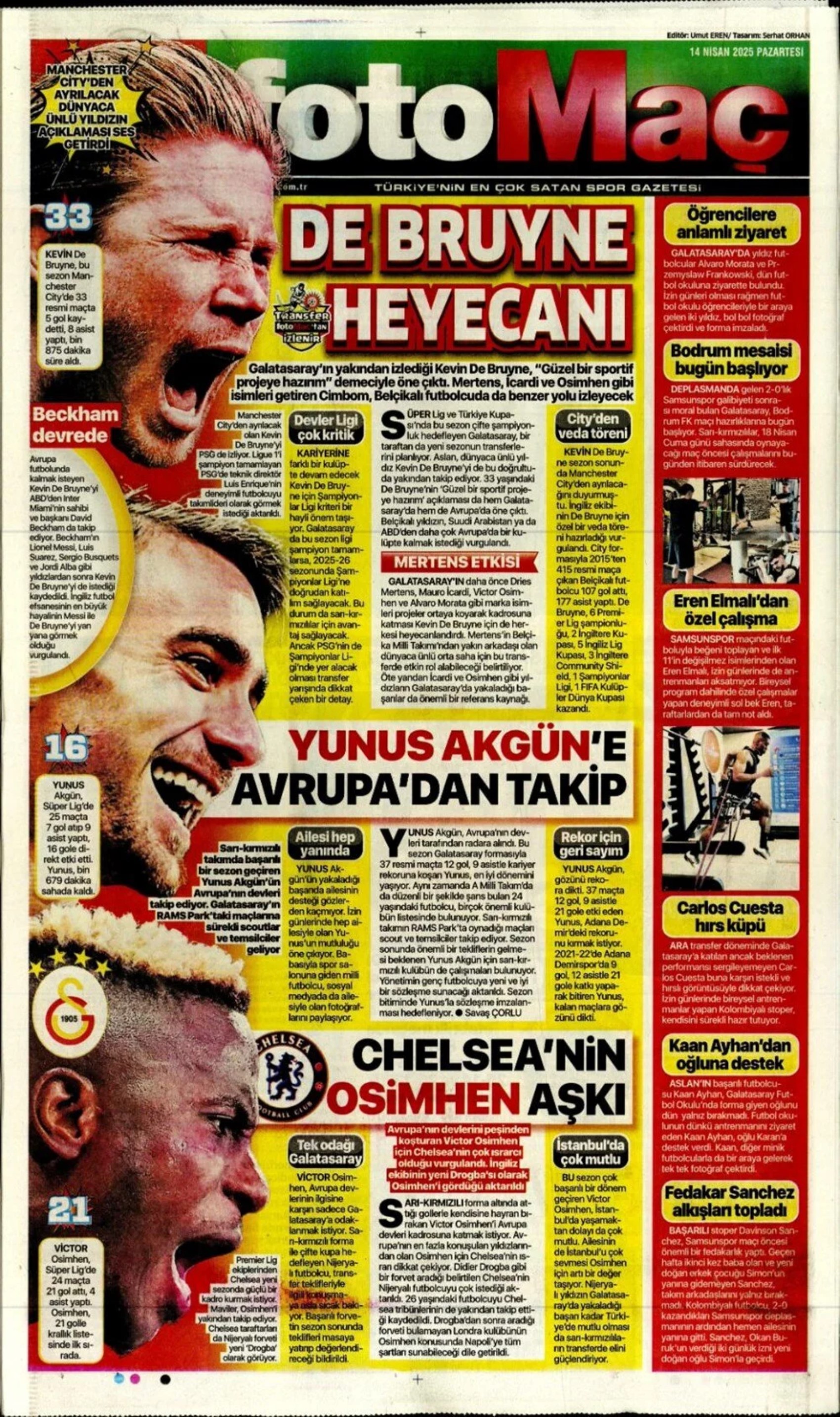 Sporda günün manşetleri: Fenerbahçe vazgeçmiyor