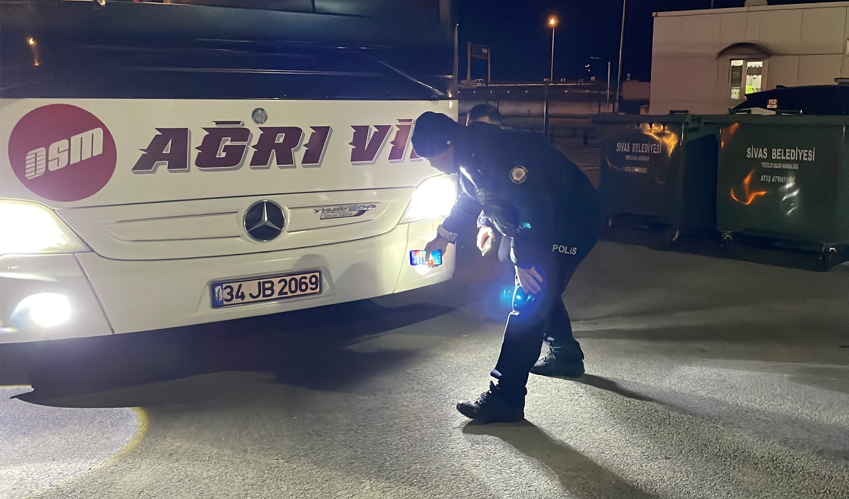 Üzerinden geçti durmadı, otogara giderken kendini ihbar etti