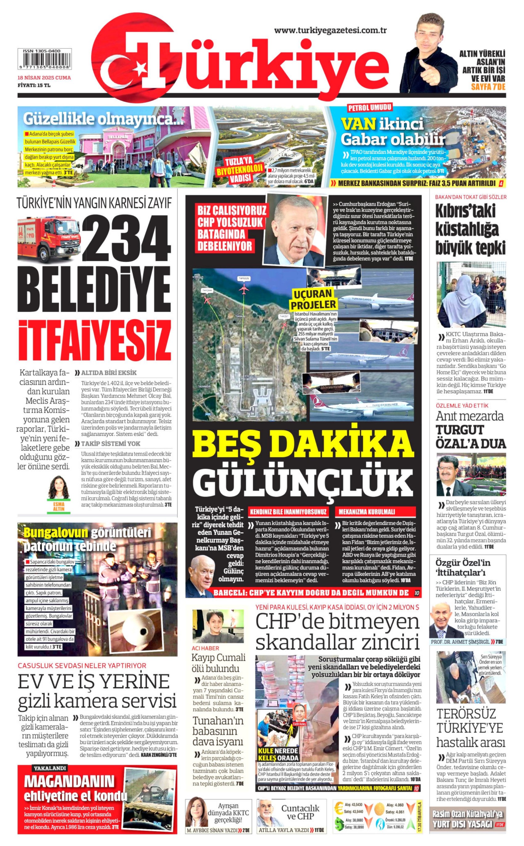 18 Nisan 2025 gazete manşetleri: Piyasalardaki İmamoğlu etkisi beklenenden daha fazla çıktı!