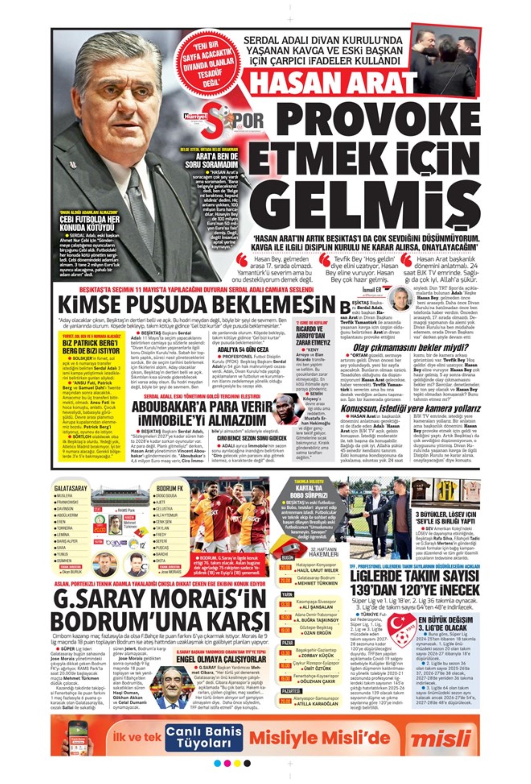 Sporda günün manşetleri: Galatasaray Osimhen'in alternatifini Fransa'da buldu