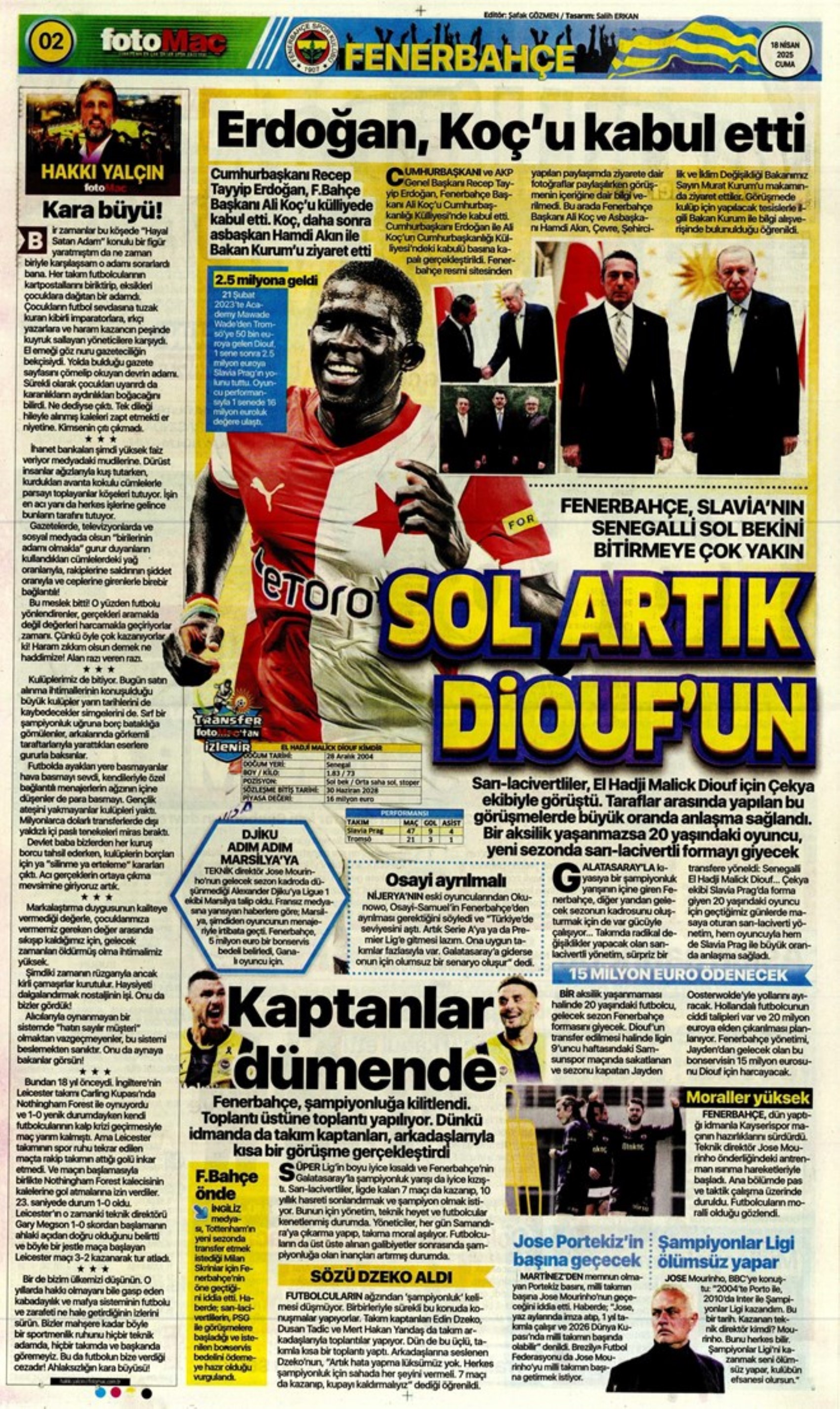 Sporda günün manşetleri: Galatasaray Osimhen'in alternatifini Fransa'da buldu