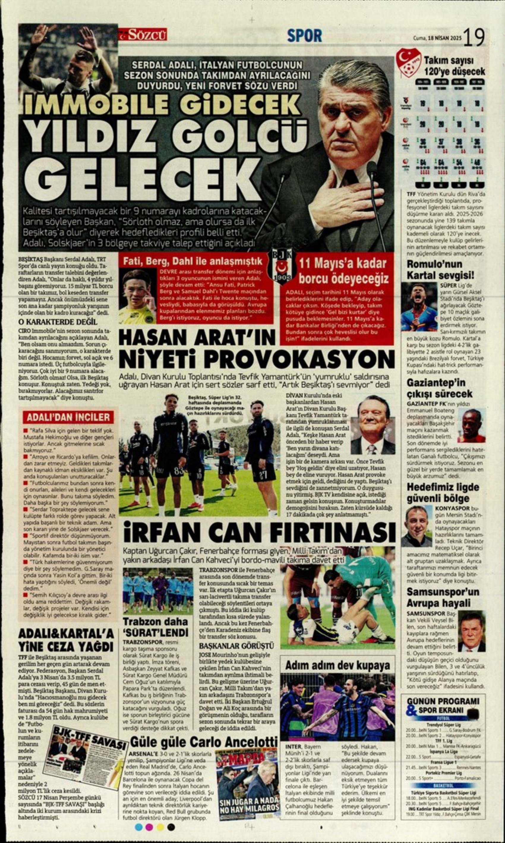 Sporda günün manşetleri: Galatasaray Osimhen'in alternatifini Fransa'da buldu