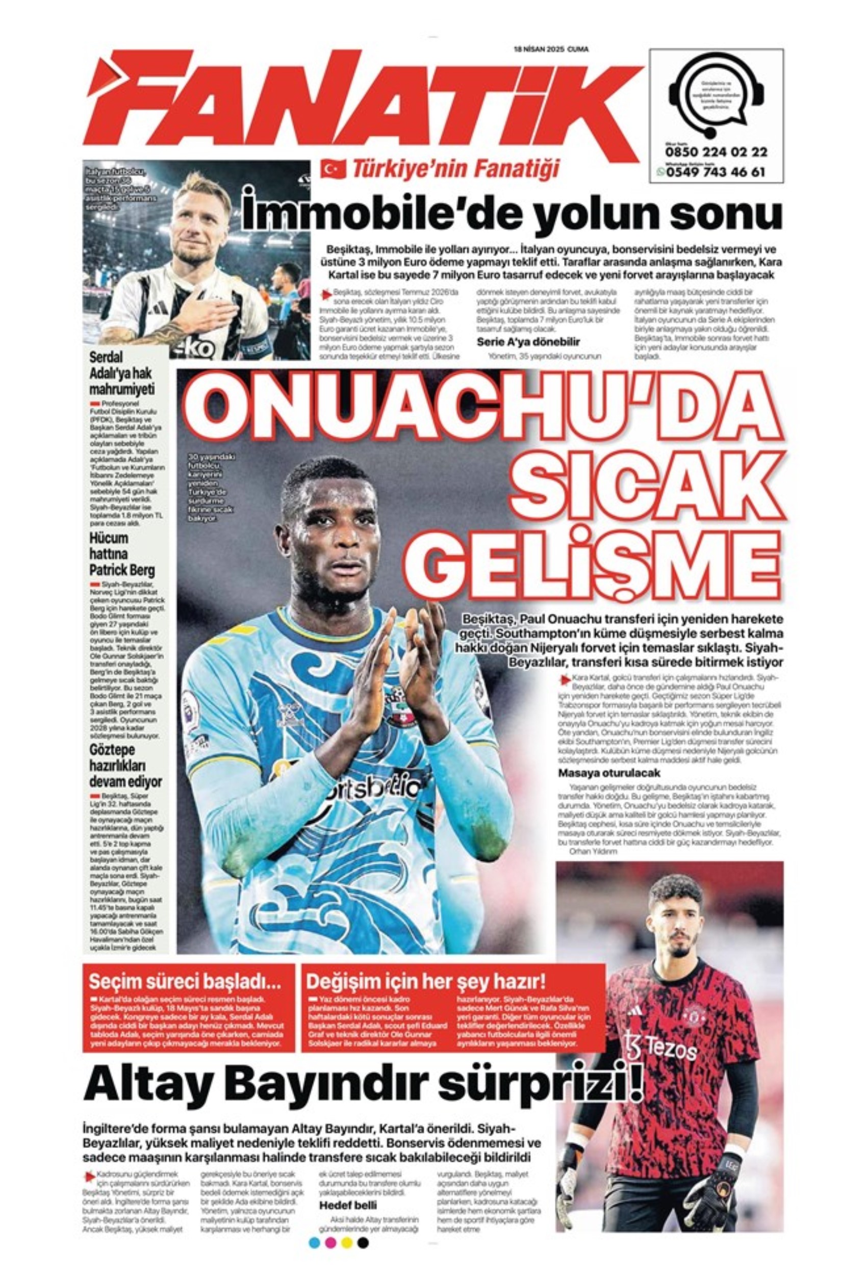 Sporda günün manşetleri: Galatasaray Osimhen'in alternatifini Fransa'da buldu
