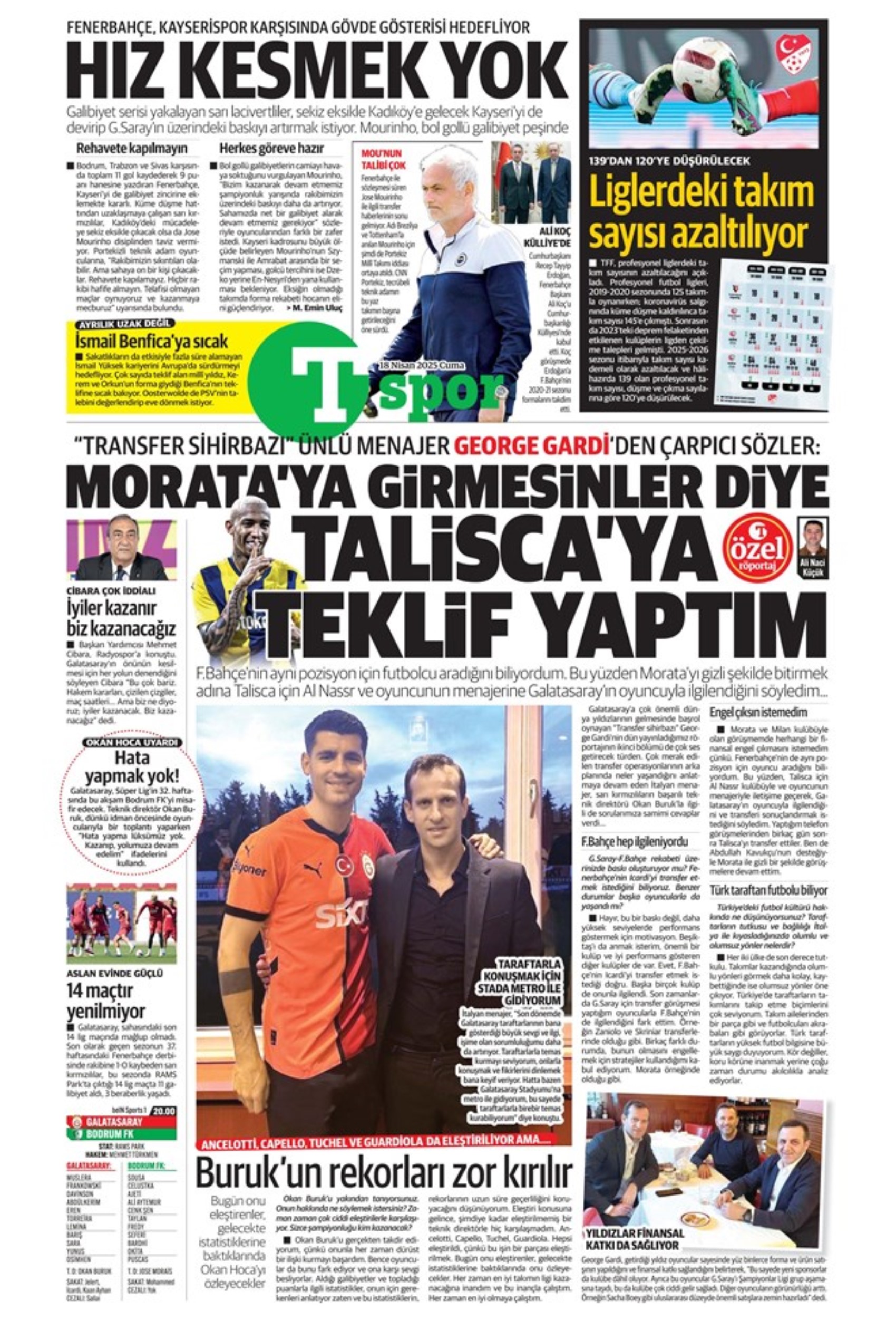 Sporda günün manşetleri: Galatasaray Osimhen'in alternatifini Fransa'da buldu