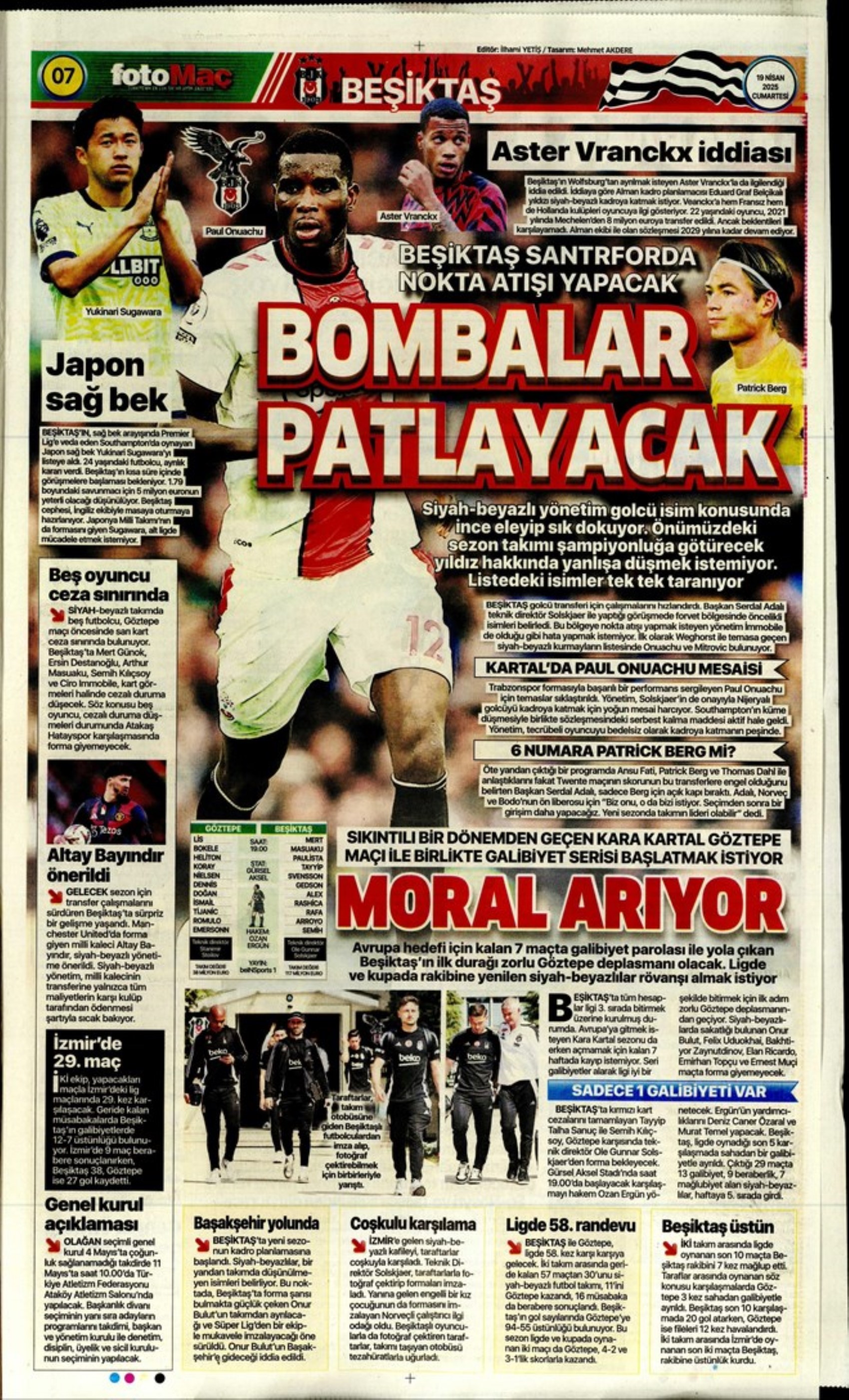 Sporda günün manşetleri: Skriniar'da Pereria tehlikesi