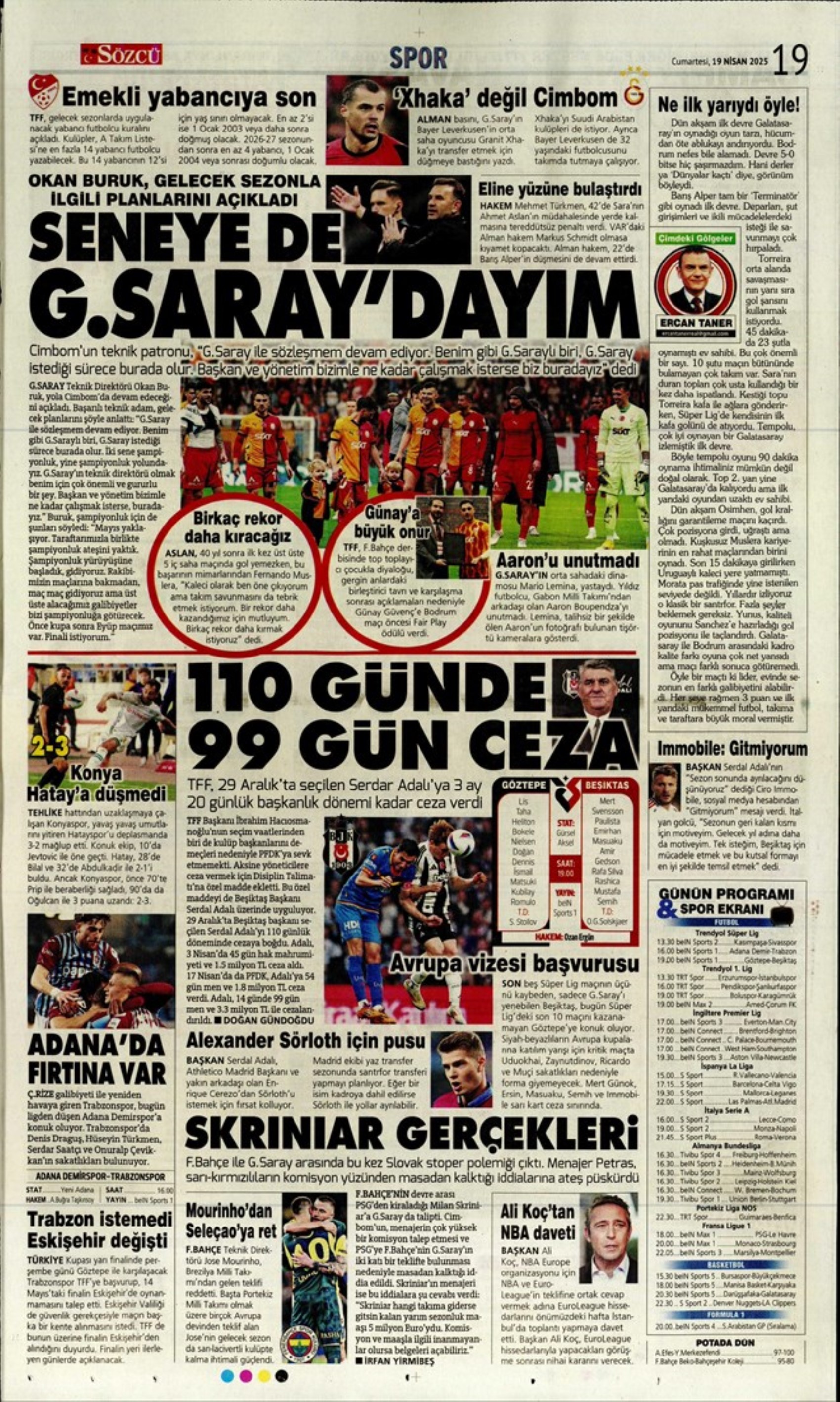 Sporda günün manşetleri: Skriniar'da Pereria tehlikesi
