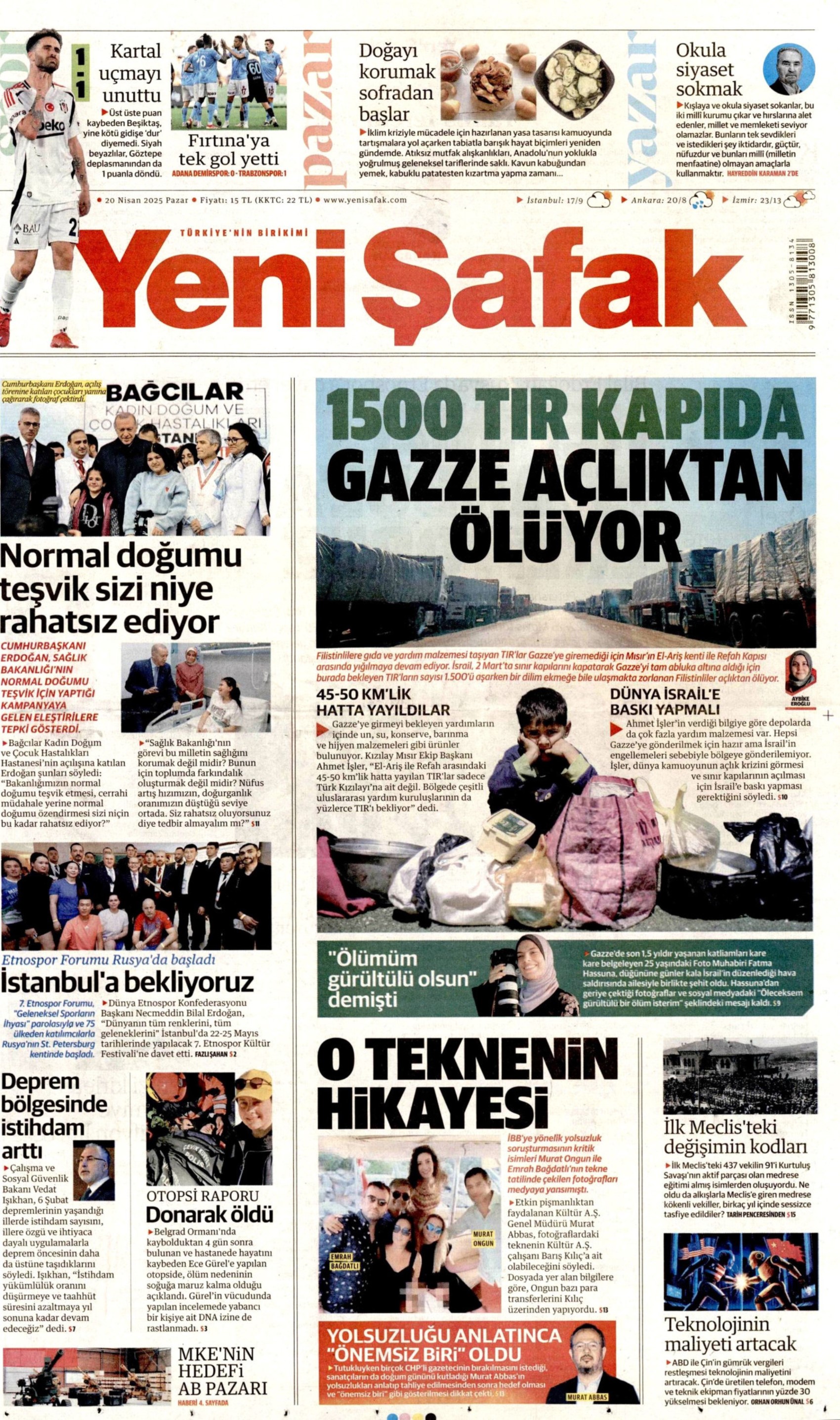 Çiftçinin sözleri gündeme oturmuştu: Gazeteler, CHP'nin Yozgat mitingini nasıl gördü? (20 Nisan 2025 gazete manşetleri)