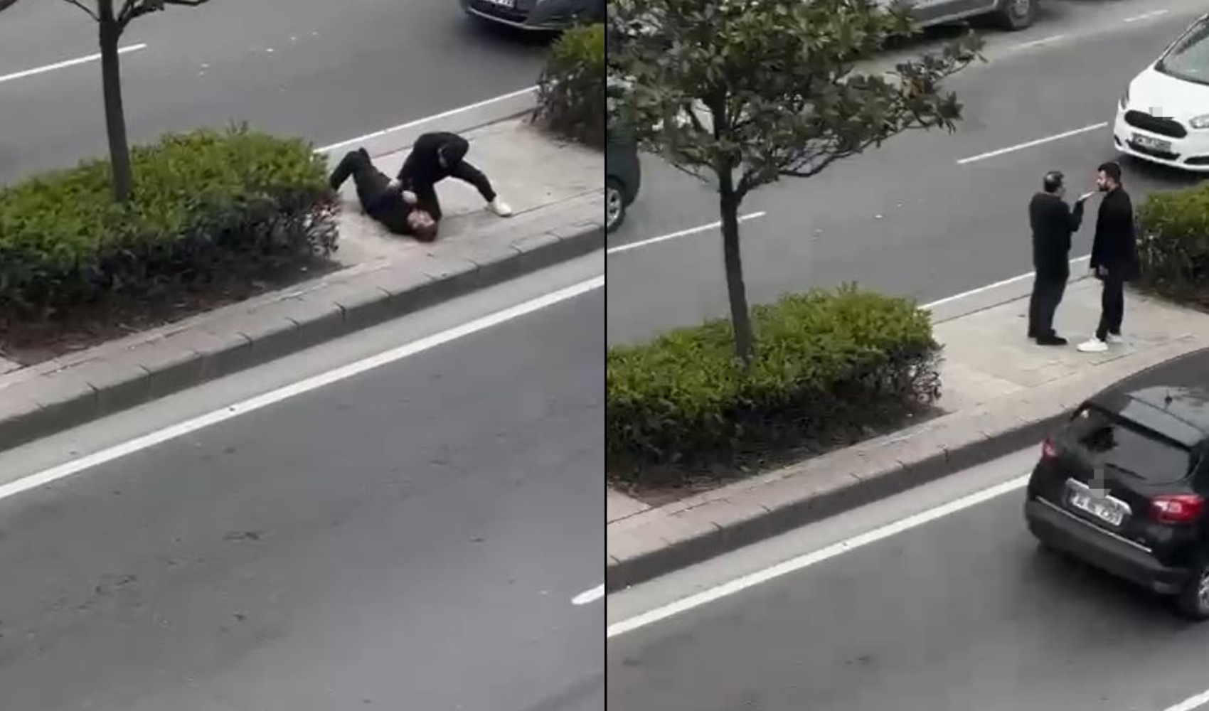 Esenyurt'ta sokak ortasında kavga: Oğul babasını yumrukla bayılttı Esenyurt'ta sokak ortasında kavga: Oğul babasını yumrukla bayılttı