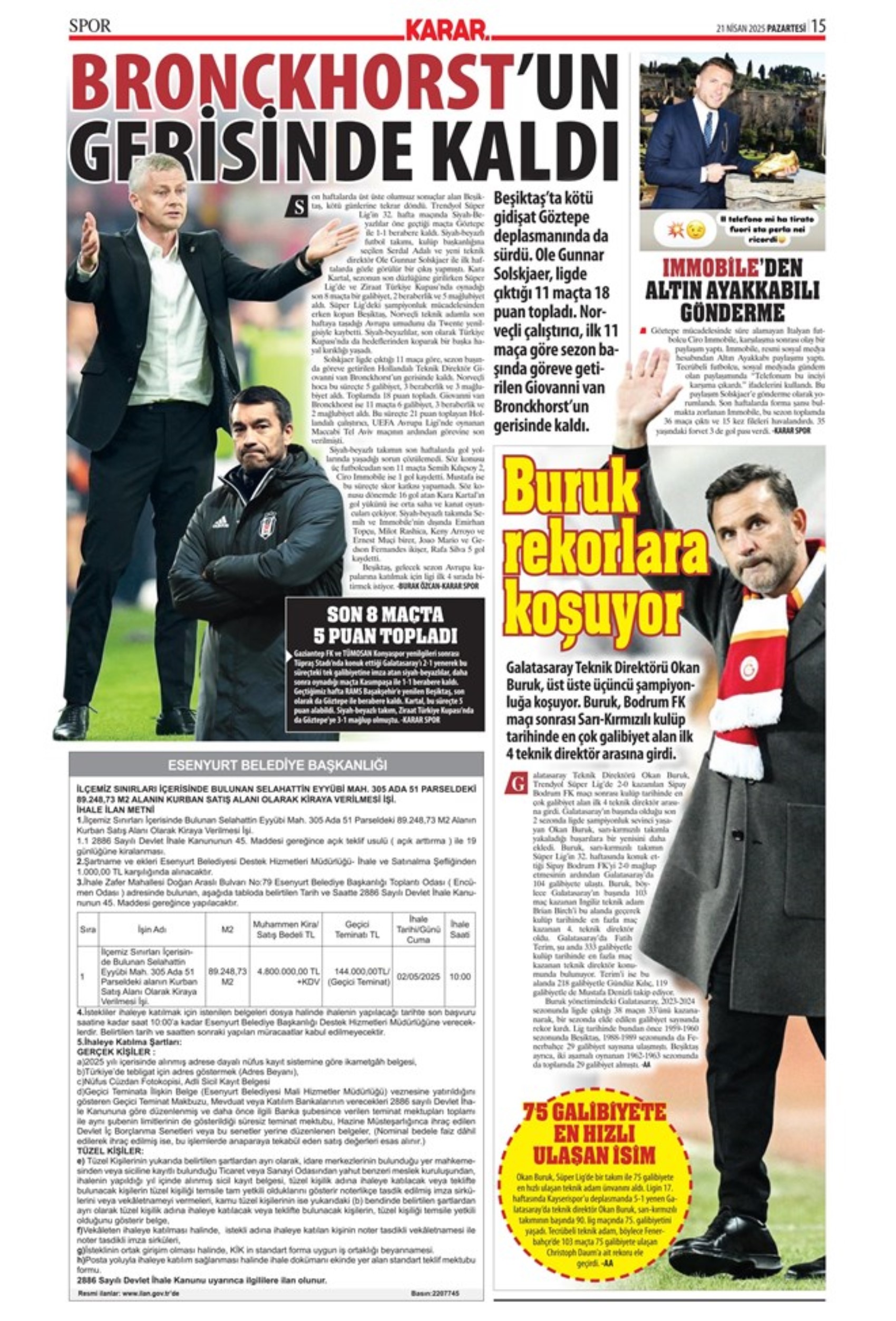 Sporda günün manşetleri: 'Fenerbahçe intihar etti'