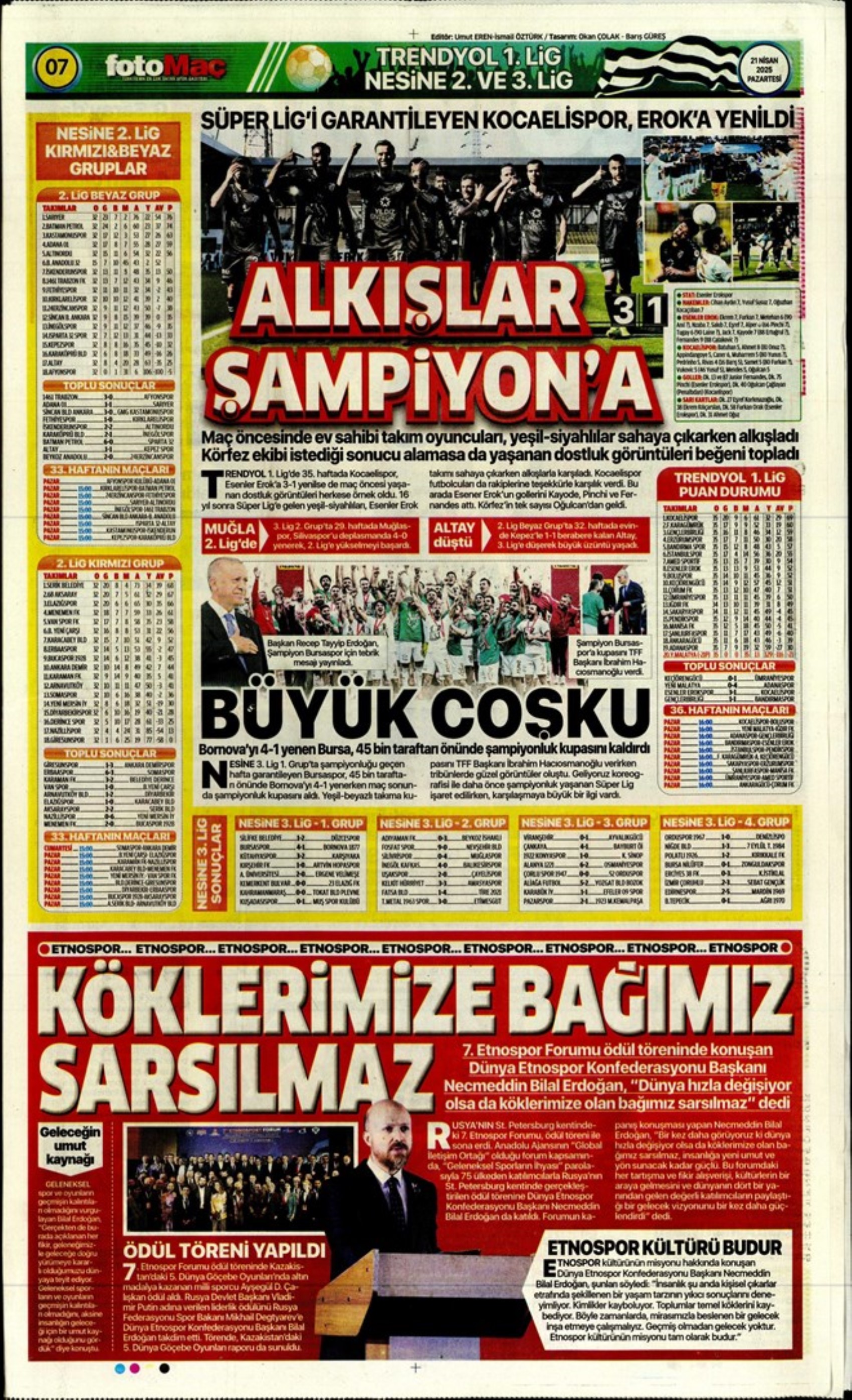 Sporda günün manşetleri: 'Fenerbahçe intihar etti'