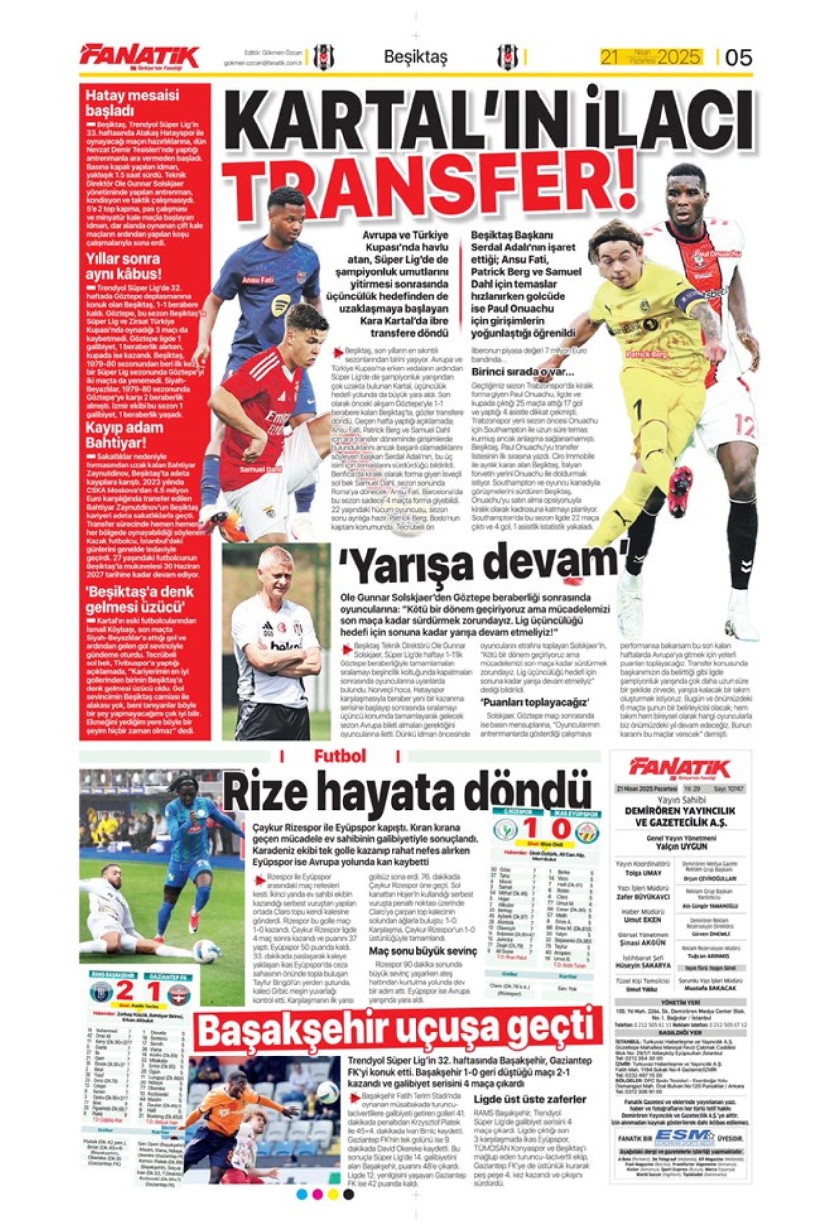 Sporda günün manşetleri: 'Fenerbahçe intihar etti'