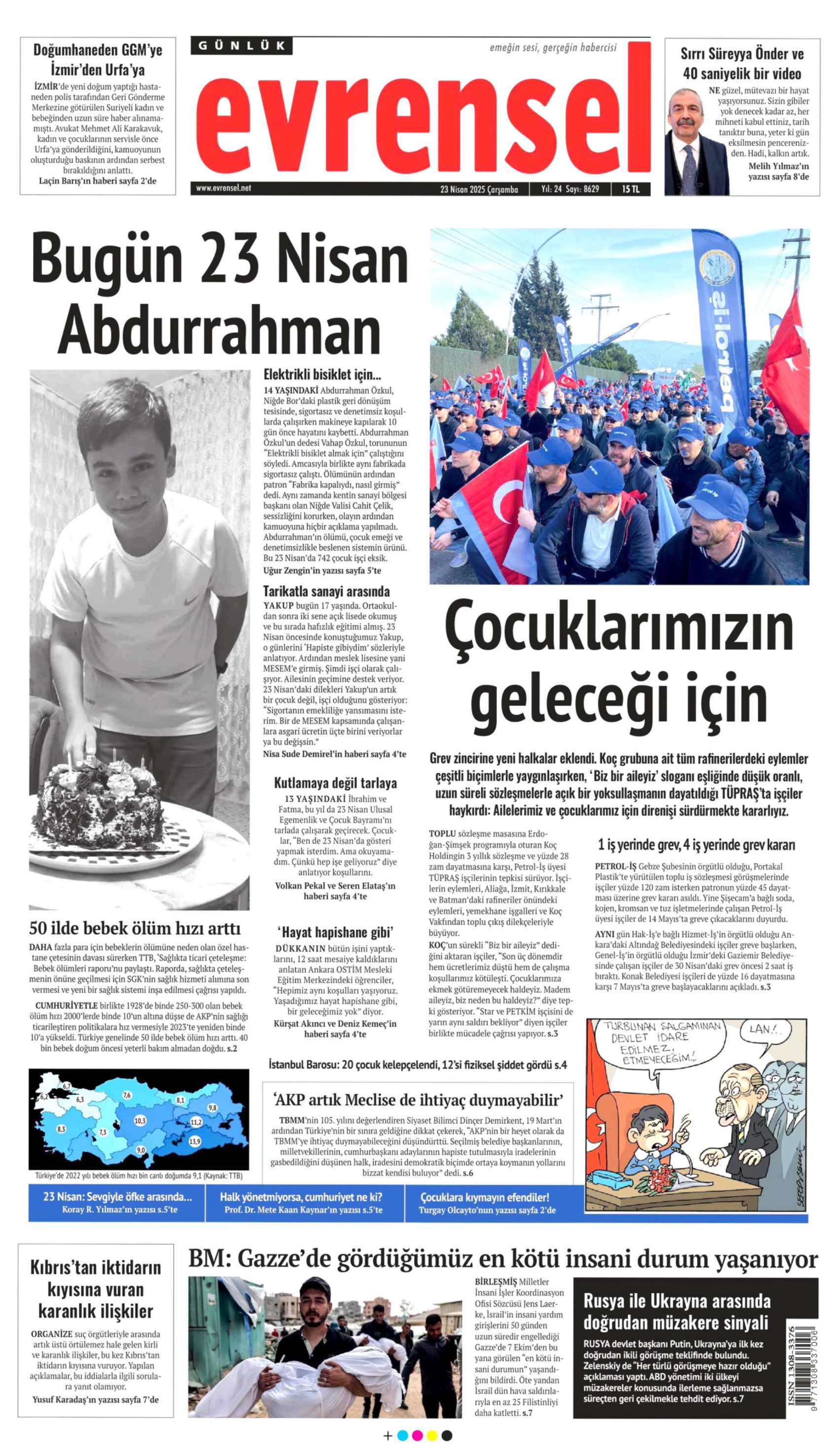 23 Nisan 2025 gazete manşetleri: Bu millet egemenliği saraydan 105 yıl önce aldı