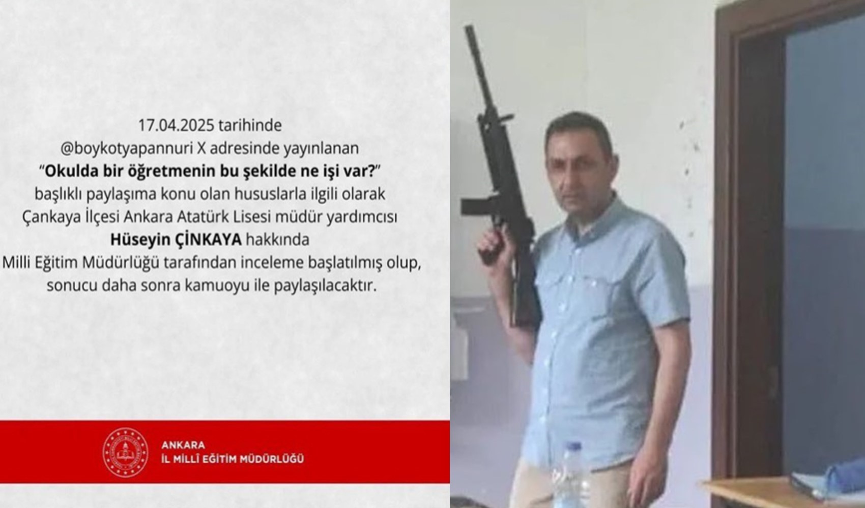 Silahın gölgesinde eğitim mi olur?
