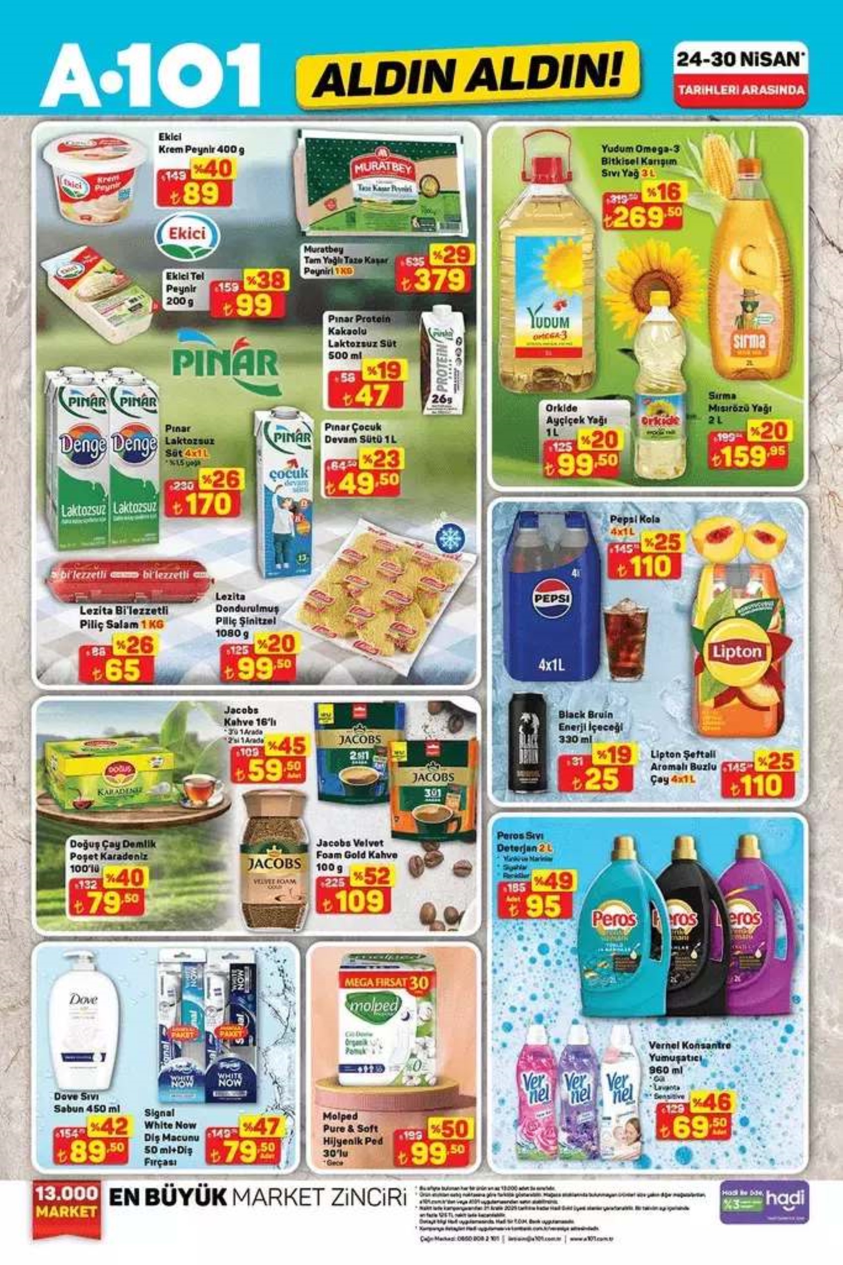 A101 24 Nisan Perşembe kataloğu satışta! Bu hafta hangi ürünler satışta? İndirimde neler var?