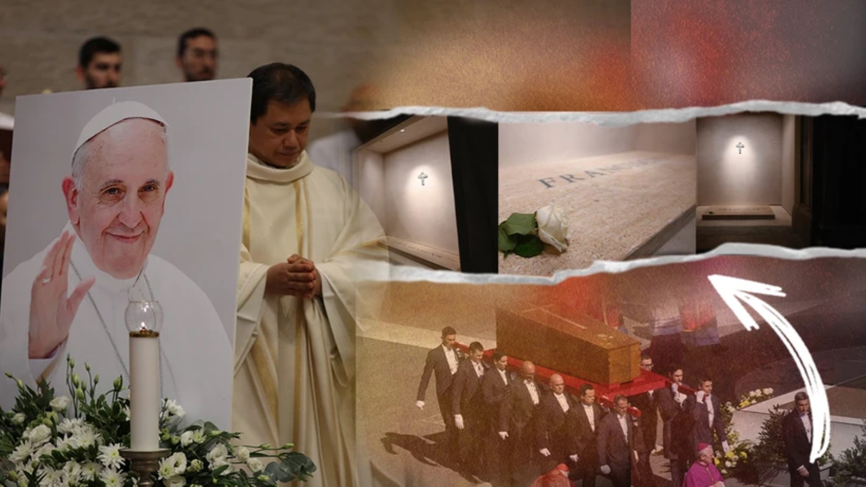 Papa Franciscus'un mezarı ilk kez görüldü: Halkın ziyaretine açıldı