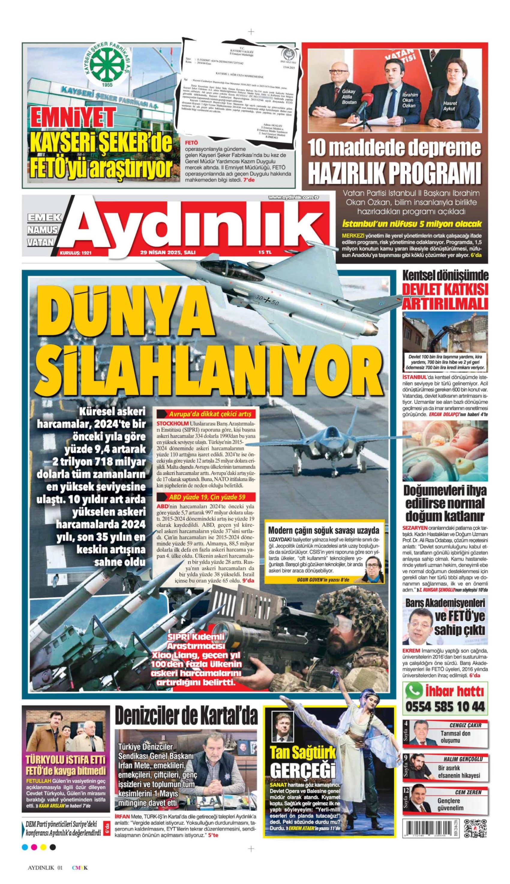 29 Nisan 2025 gazete manşetleri: Yandaş medyanın hedefinde muhalefet var