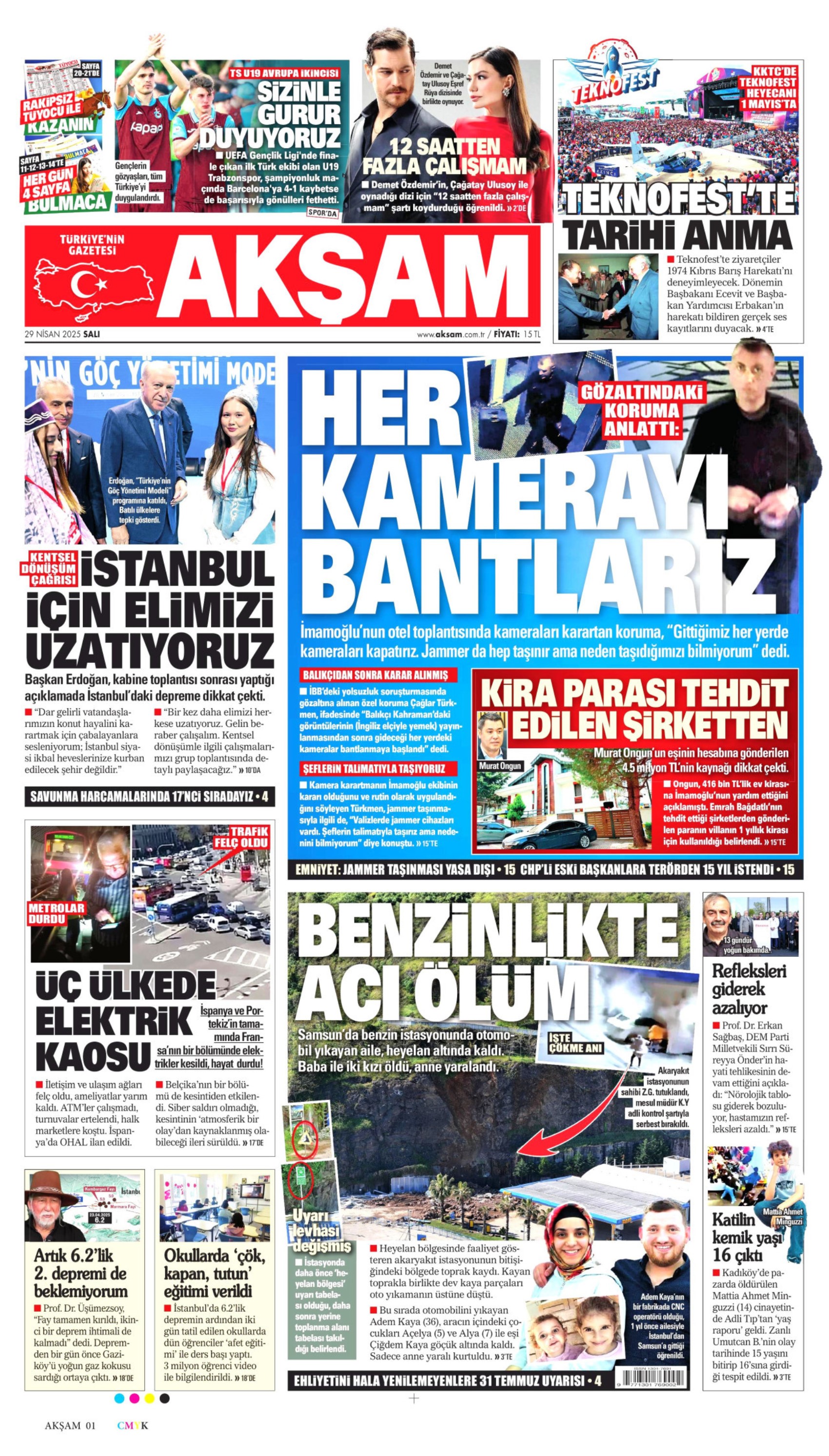29 Nisan 2025 gazete manşetleri: Yandaş medyanın hedefinde muhalefet var