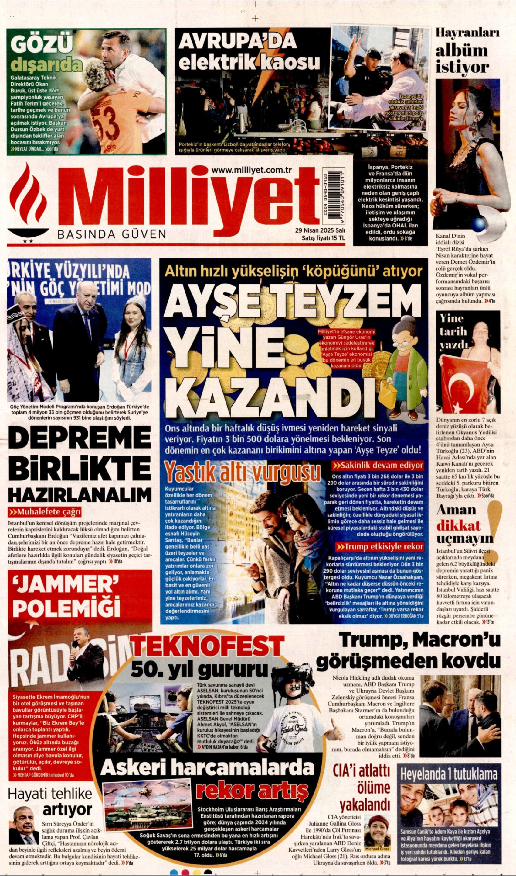 29 Nisan 2025 gazete manşetleri: Yandaş medyanın hedefinde muhalefet var
