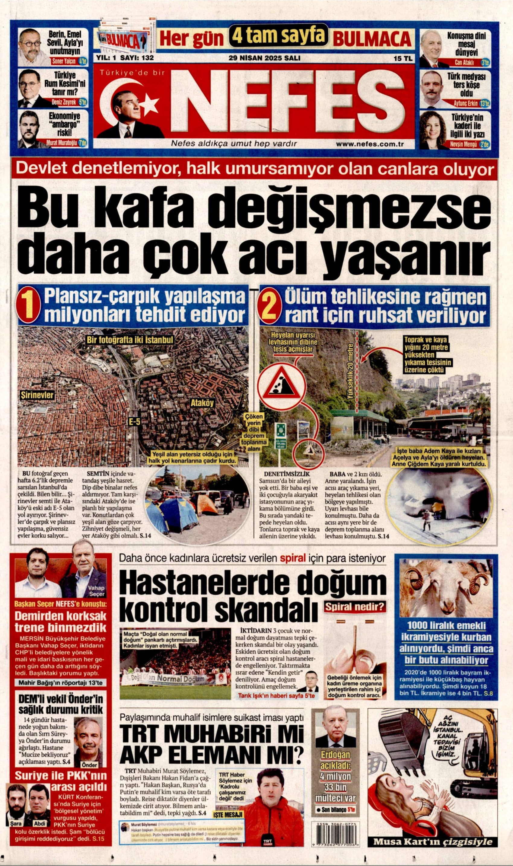 29 Nisan 2025 gazete manşetleri: Yandaş medyanın hedefinde muhalefet var