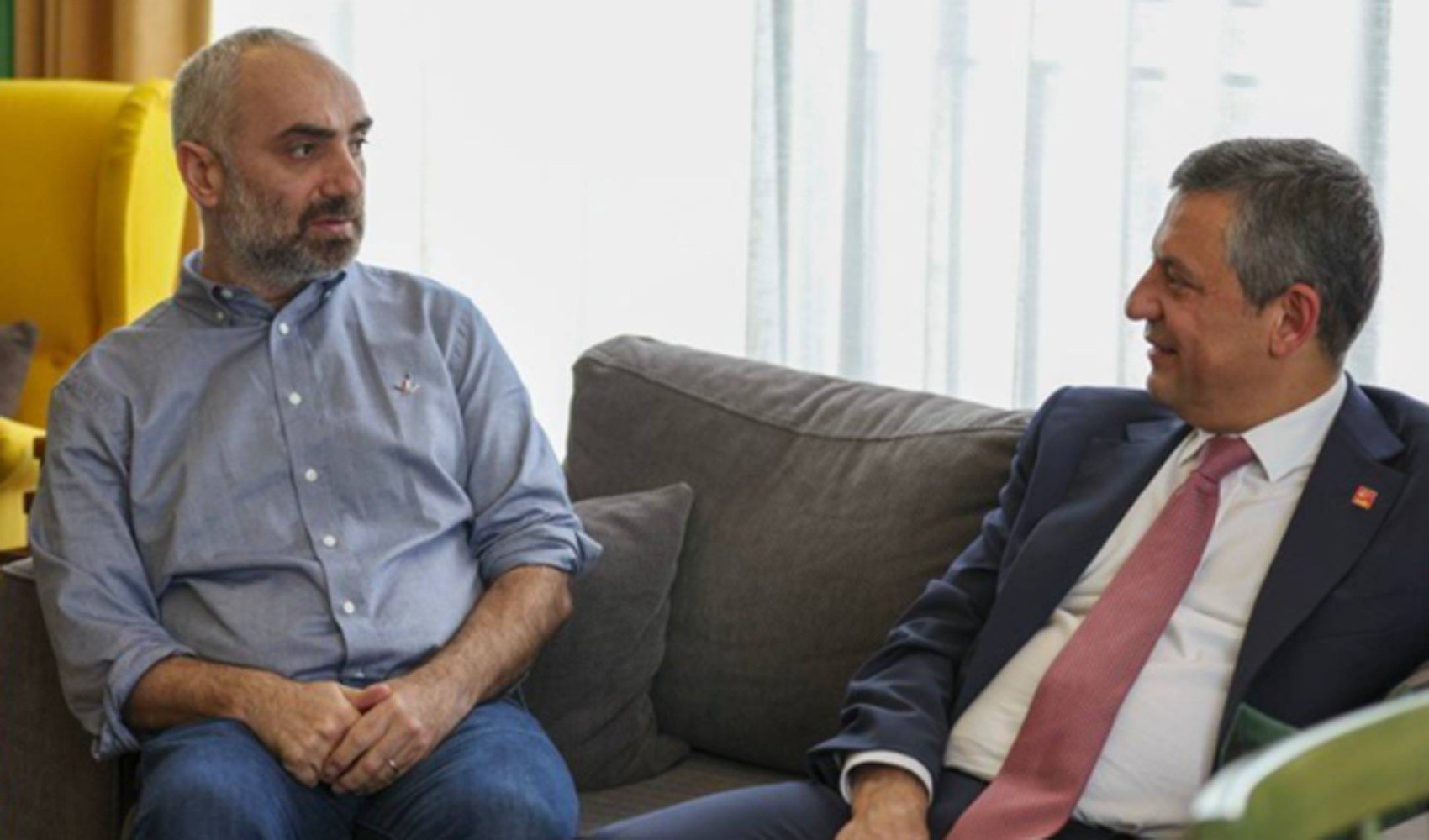 Özgür Özel'den, İsmail Saymaz ziyareti
