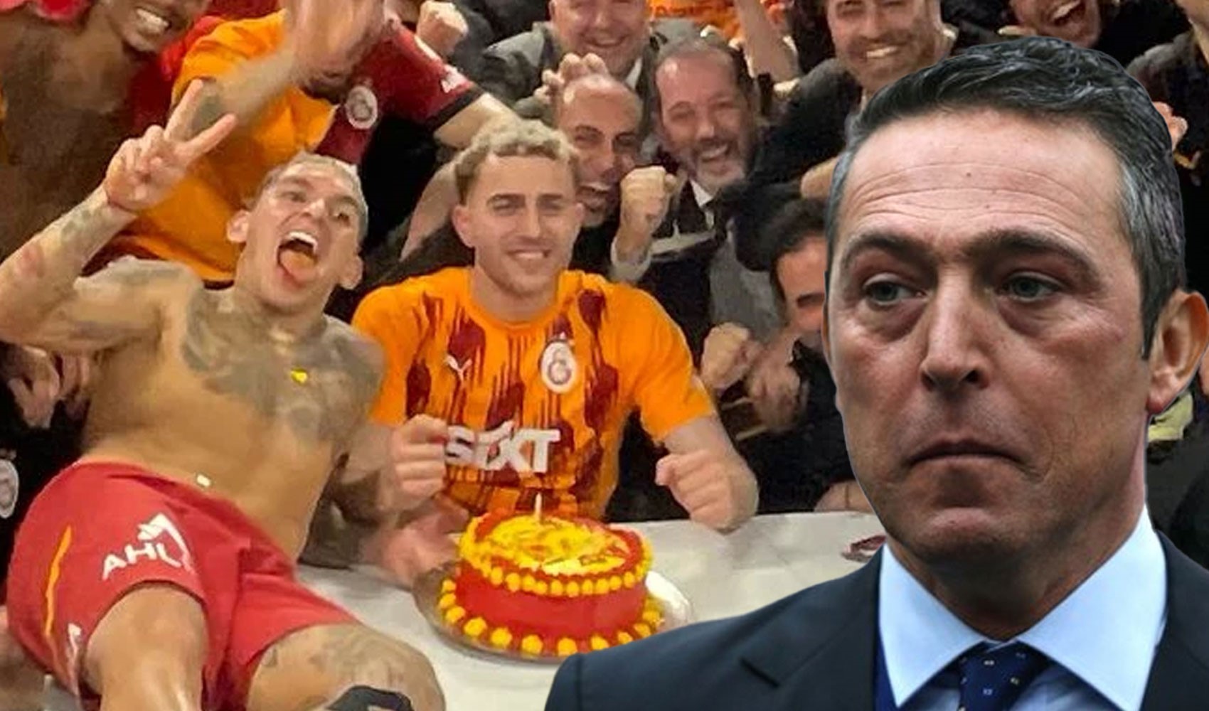 Galatasaray'dan Ali Koç'a 'sürpriz' doğum günü kutlaması! Soyunma odasına pasta bıraktılar...
