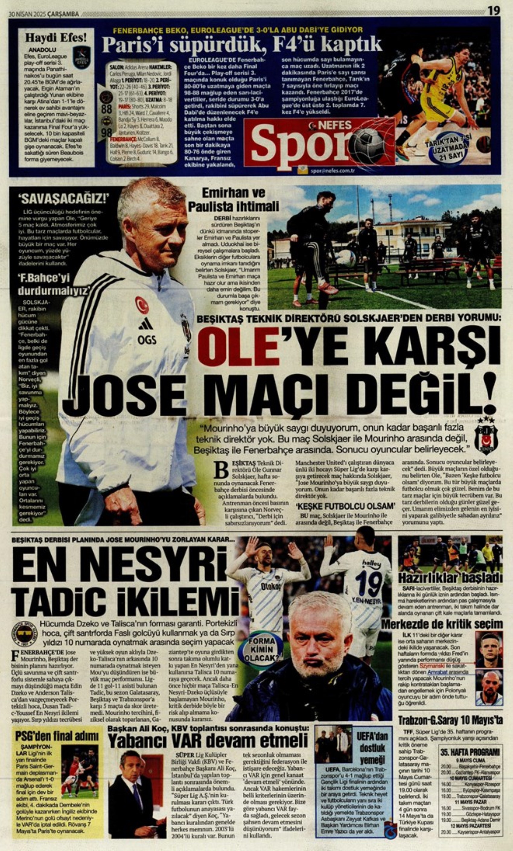 Sporda günün manşetleri... Guardiola Sara'yı gözüne kestirdi: Vlahovic'i Youssef En-Nesyri getirecek