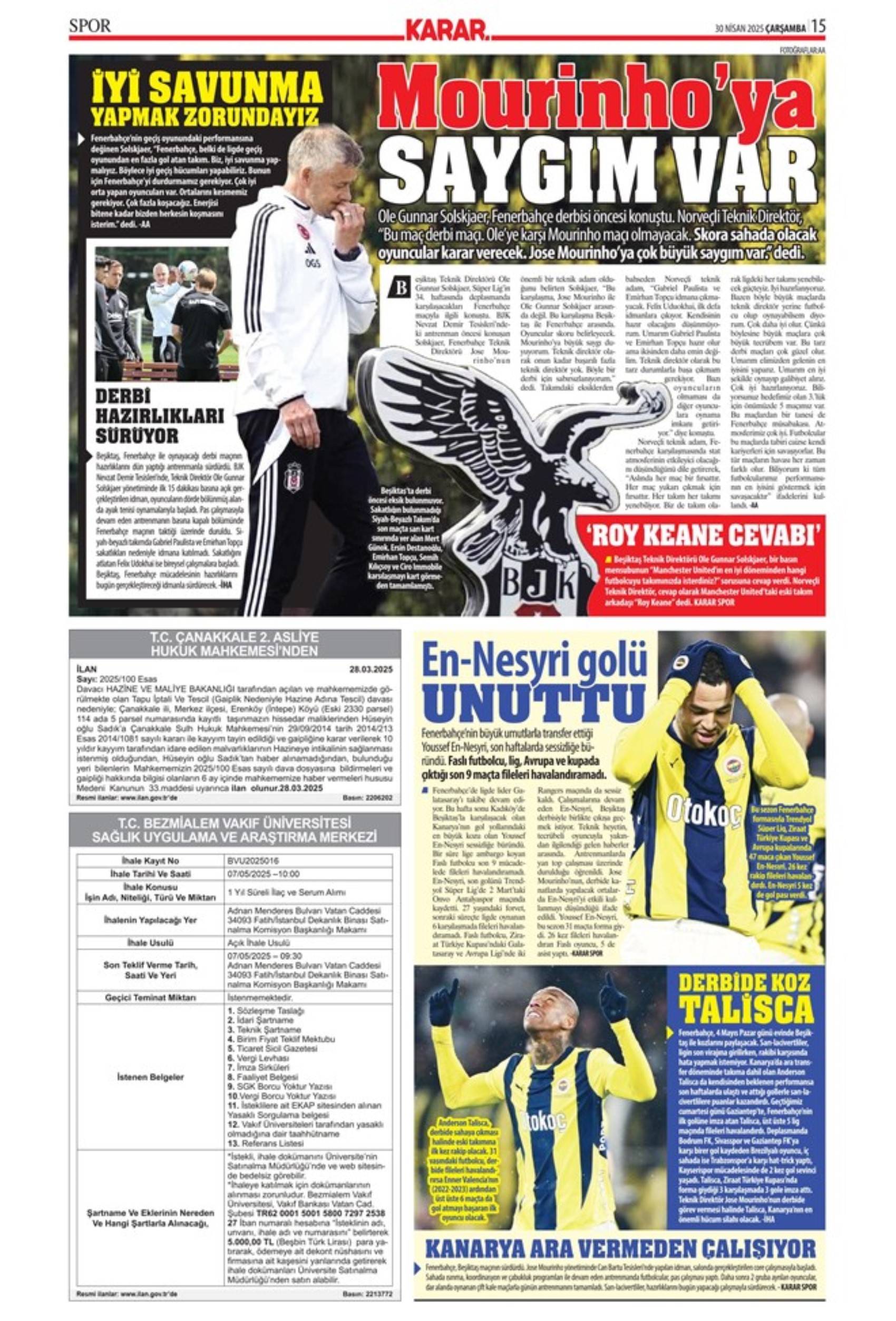 Sporda günün manşetleri... Guardiola Sara'yı gözüne kestirdi: Vlahovic'i Youssef En-Nesyri getirecek