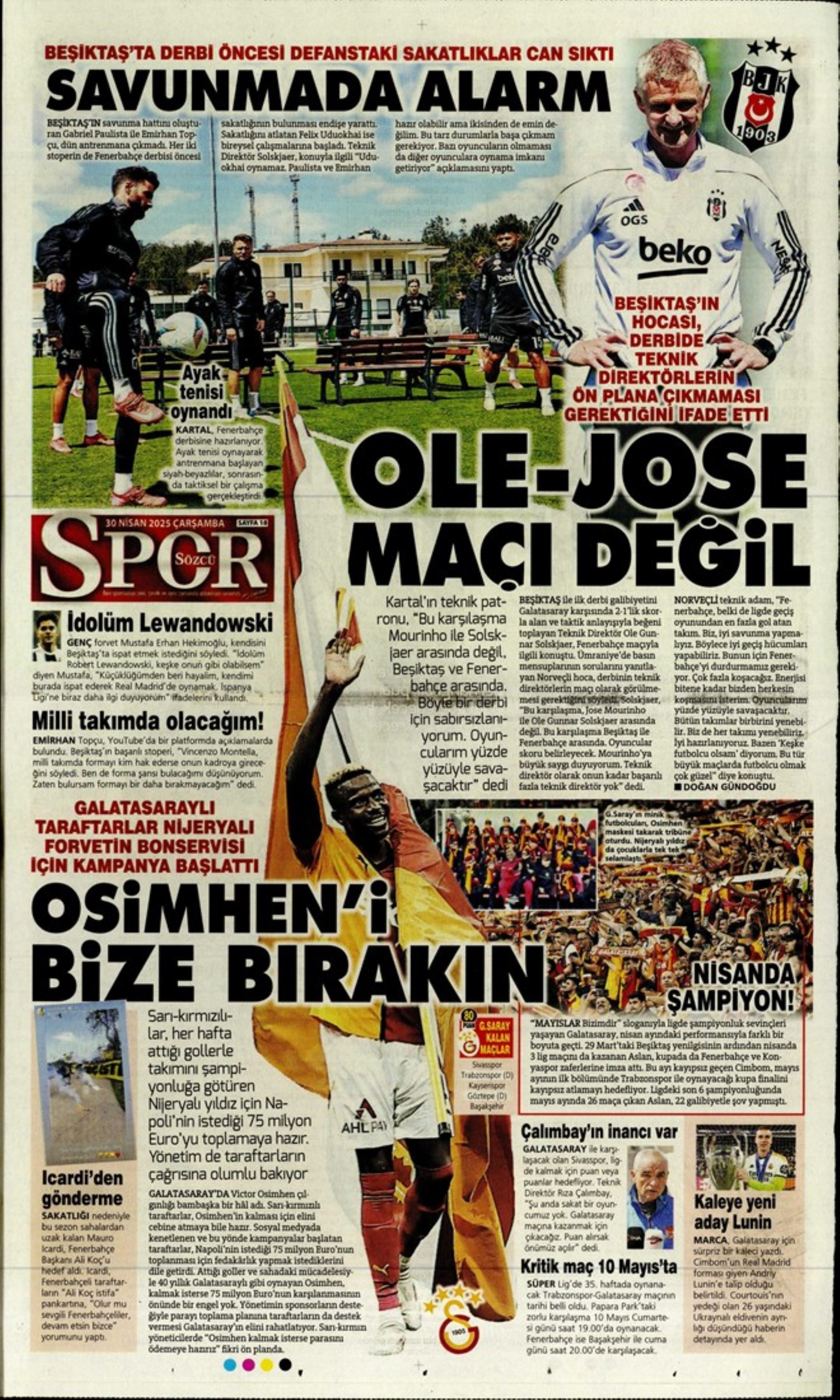 Sporda günün manşetleri... Guardiola Sara'yı gözüne kestirdi: Vlahovic'i Youssef En-Nesyri getirecek