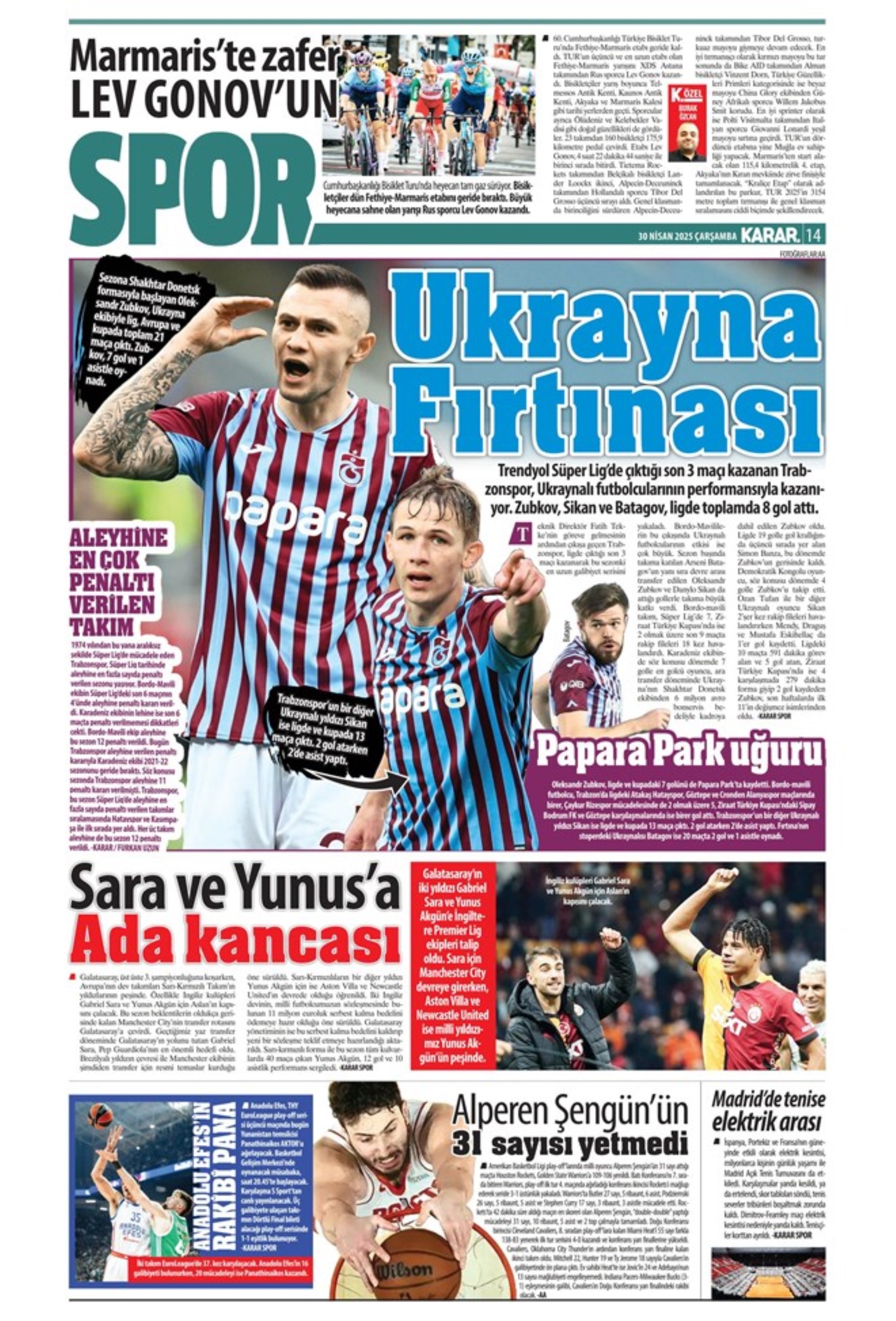 Sporda günün manşetleri... Guardiola Sara'yı gözüne kestirdi: Vlahovic'i Youssef En-Nesyri getirecek