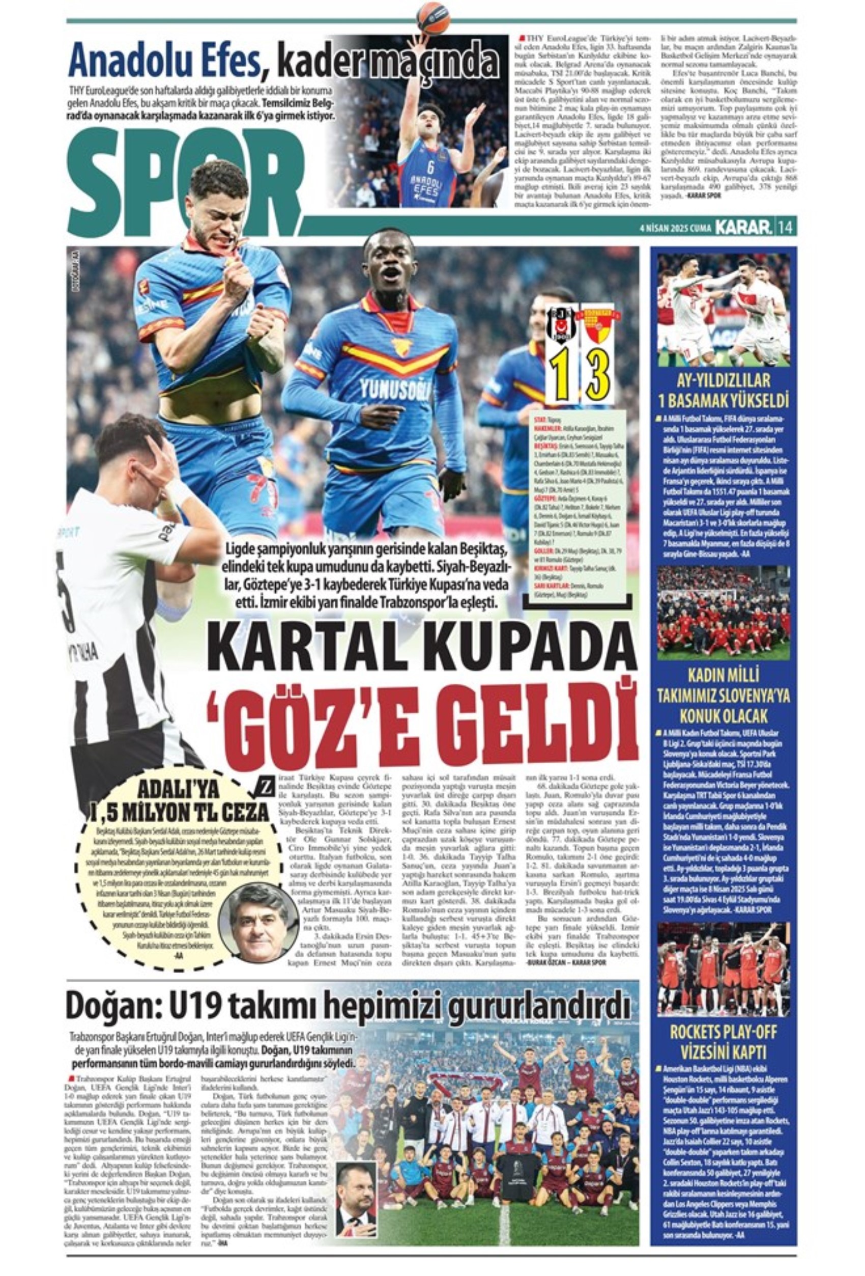 Sporda günün manşetleri: Dünya Mourinho'yu konuşmaya devam ediyor