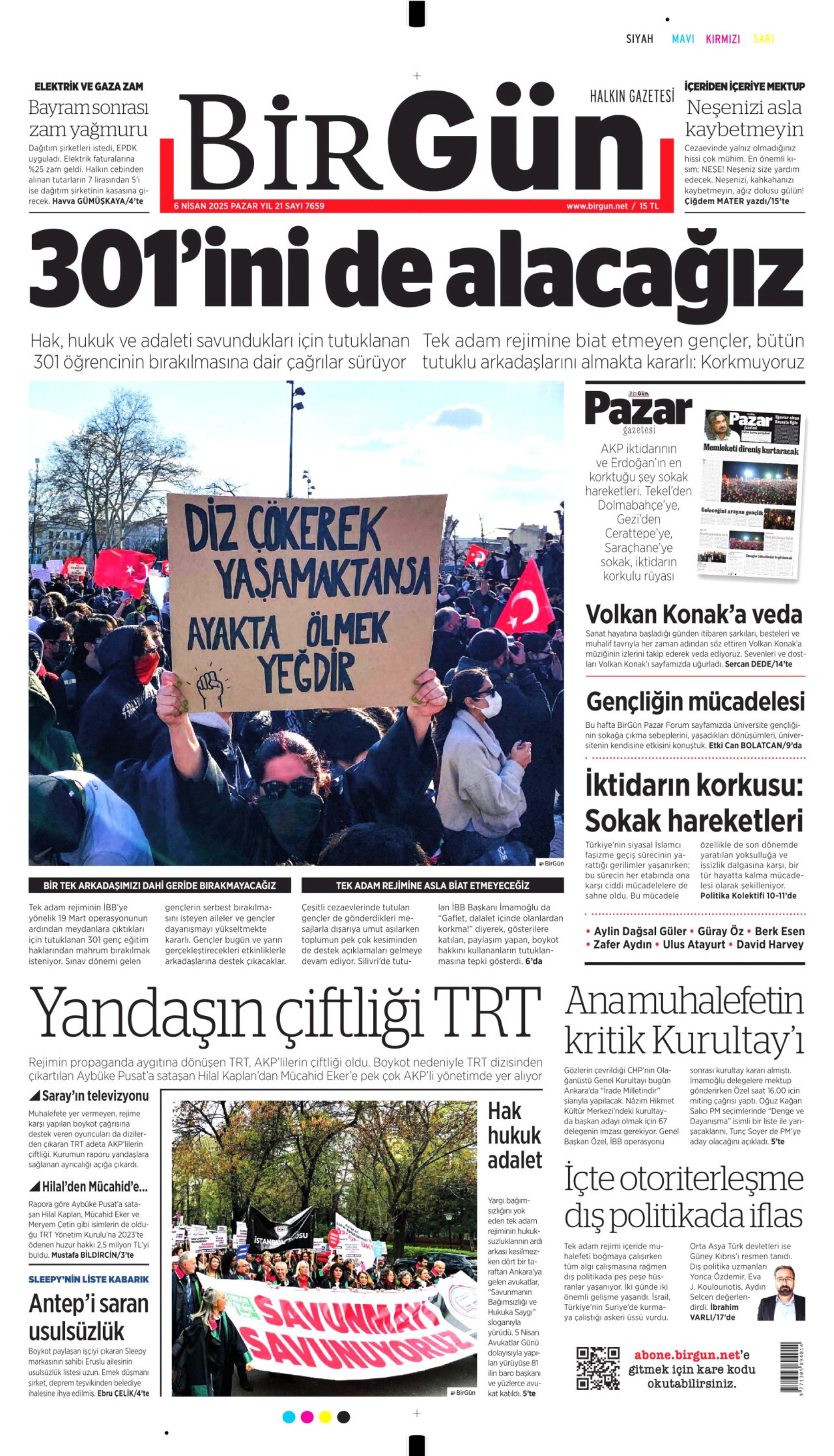 6 Nisan 2025 gazete manşetleri