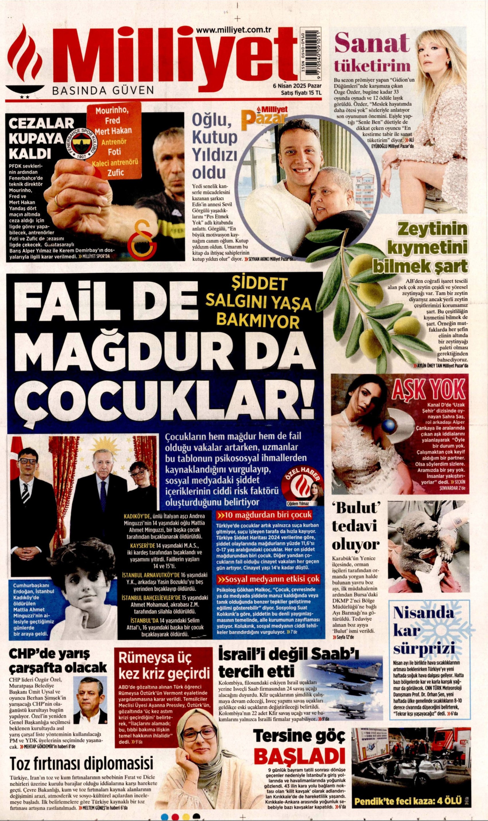 6 Nisan 2025 gazete manşetleri