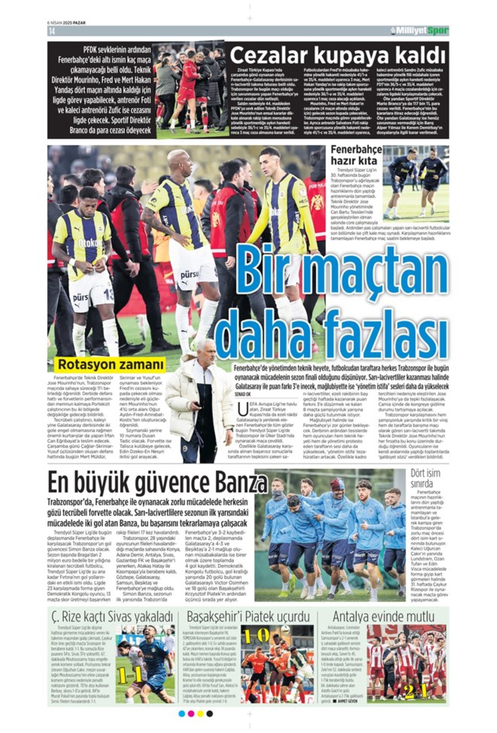 Sporda günün manşetleri: Süper Lig'de kritik randevu! Tamam mı devam mı maçı