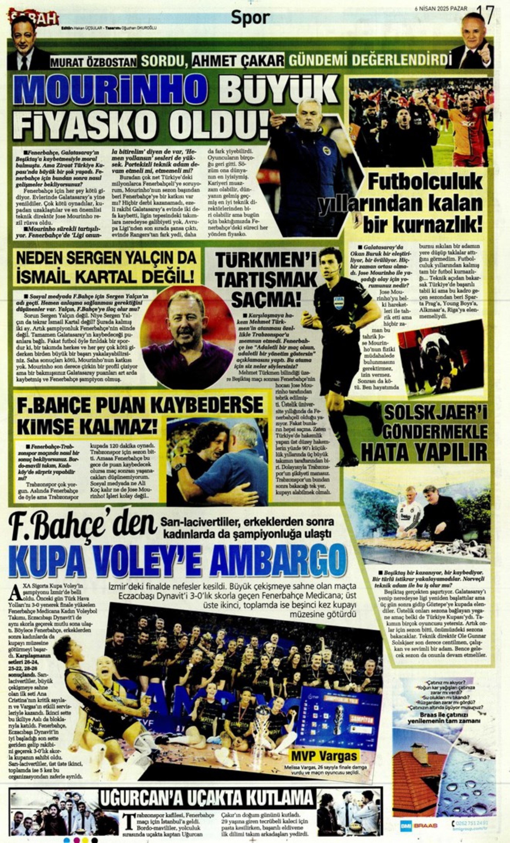 Sporda günün manşetleri: Süper Lig'de kritik randevu! Tamam mı devam mı maçı