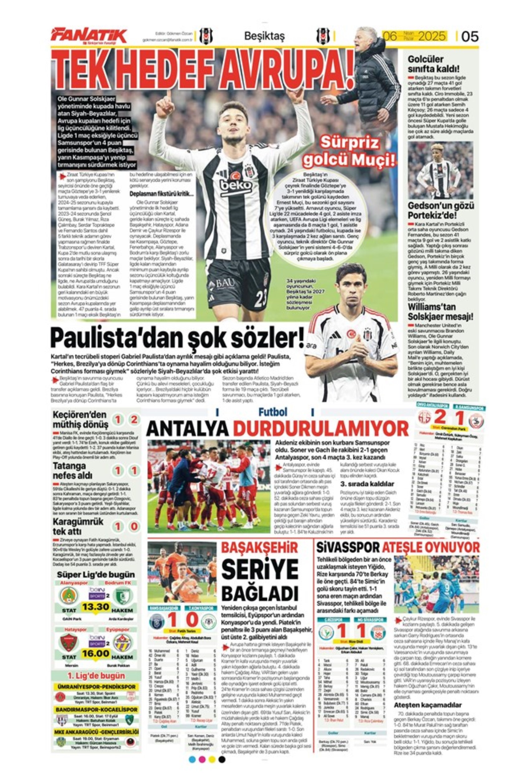 Sporda günün manşetleri: Süper Lig'de kritik randevu! Tamam mı devam mı maçı