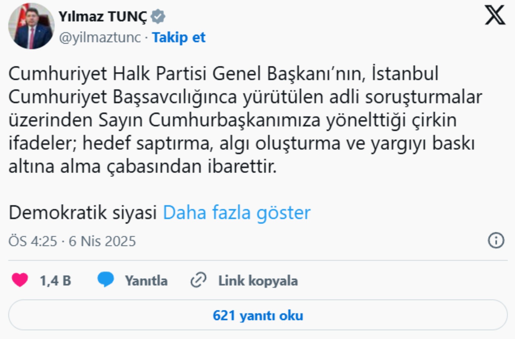 Özgür Özel’in 'cunta' çıkışı siyaseti alevlendirdi! AKP'li isimler tepki için sıraya girdi