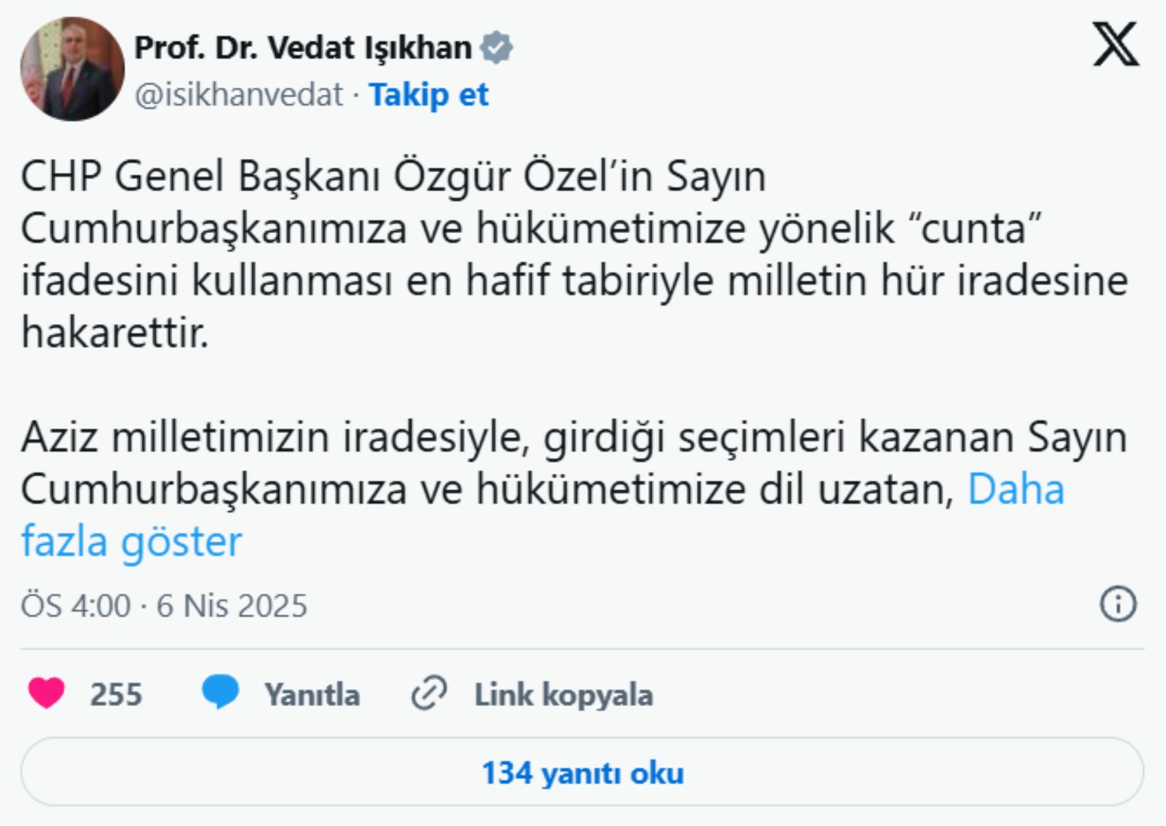Özgür Özel’in 'cunta' çıkışı siyaseti alevlendirdi! AKP'li isimler tepki için sıraya girdi