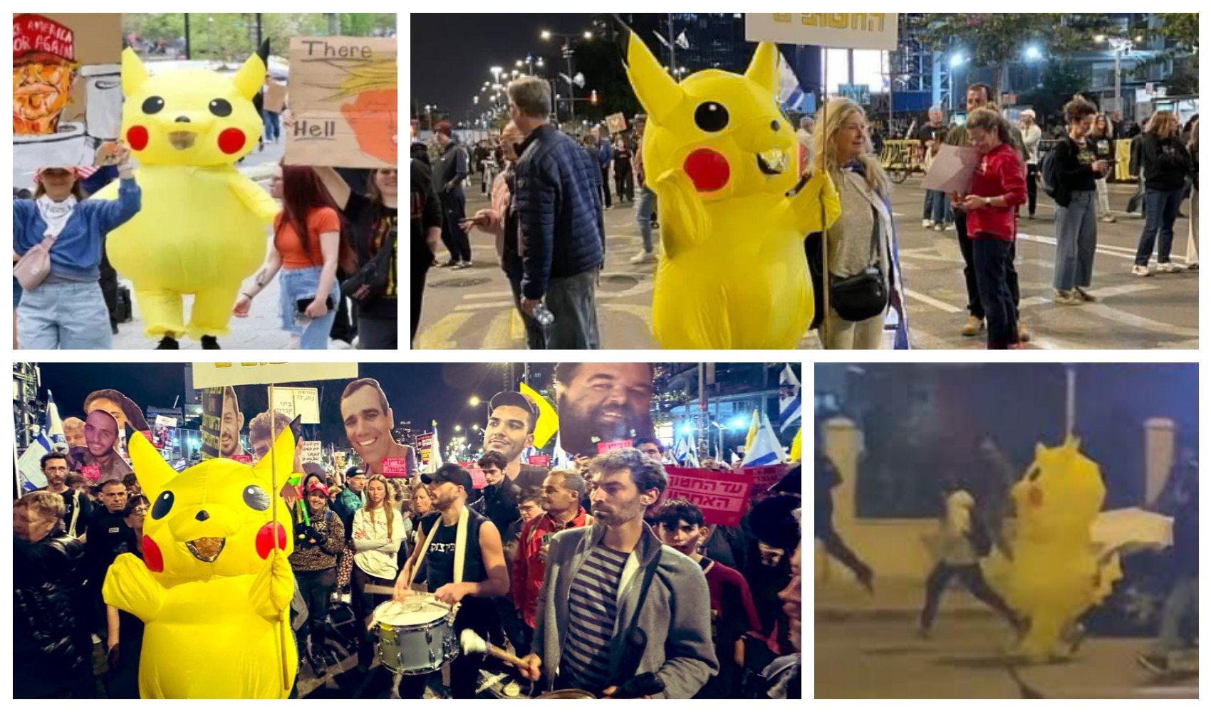 Ekrem İmamoğlu protestosunda dikkat çeken Pikachu şimdi dünya sokaklarında