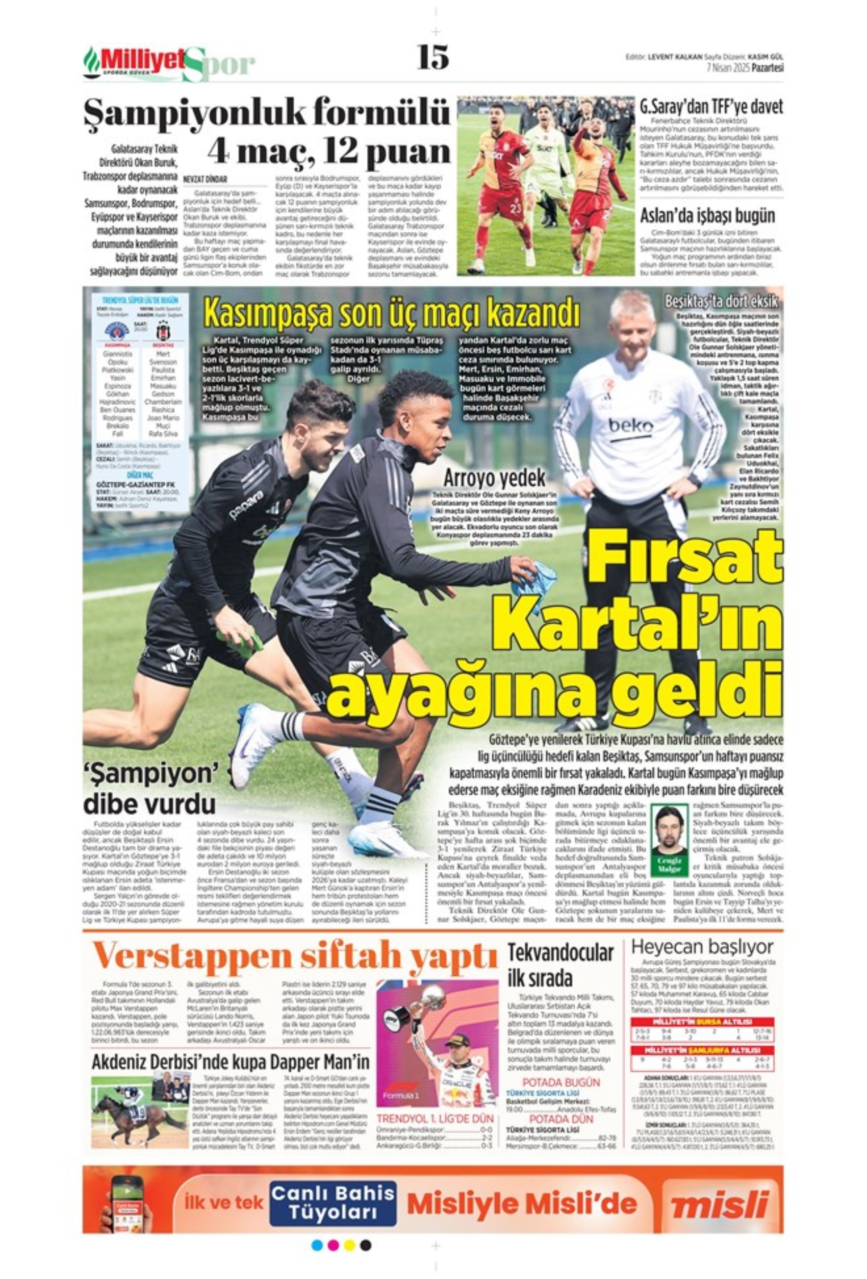 Sporda günün manşetleri: Jose Mourinho'dan Okan Buruk'a Hollywood göndermesi