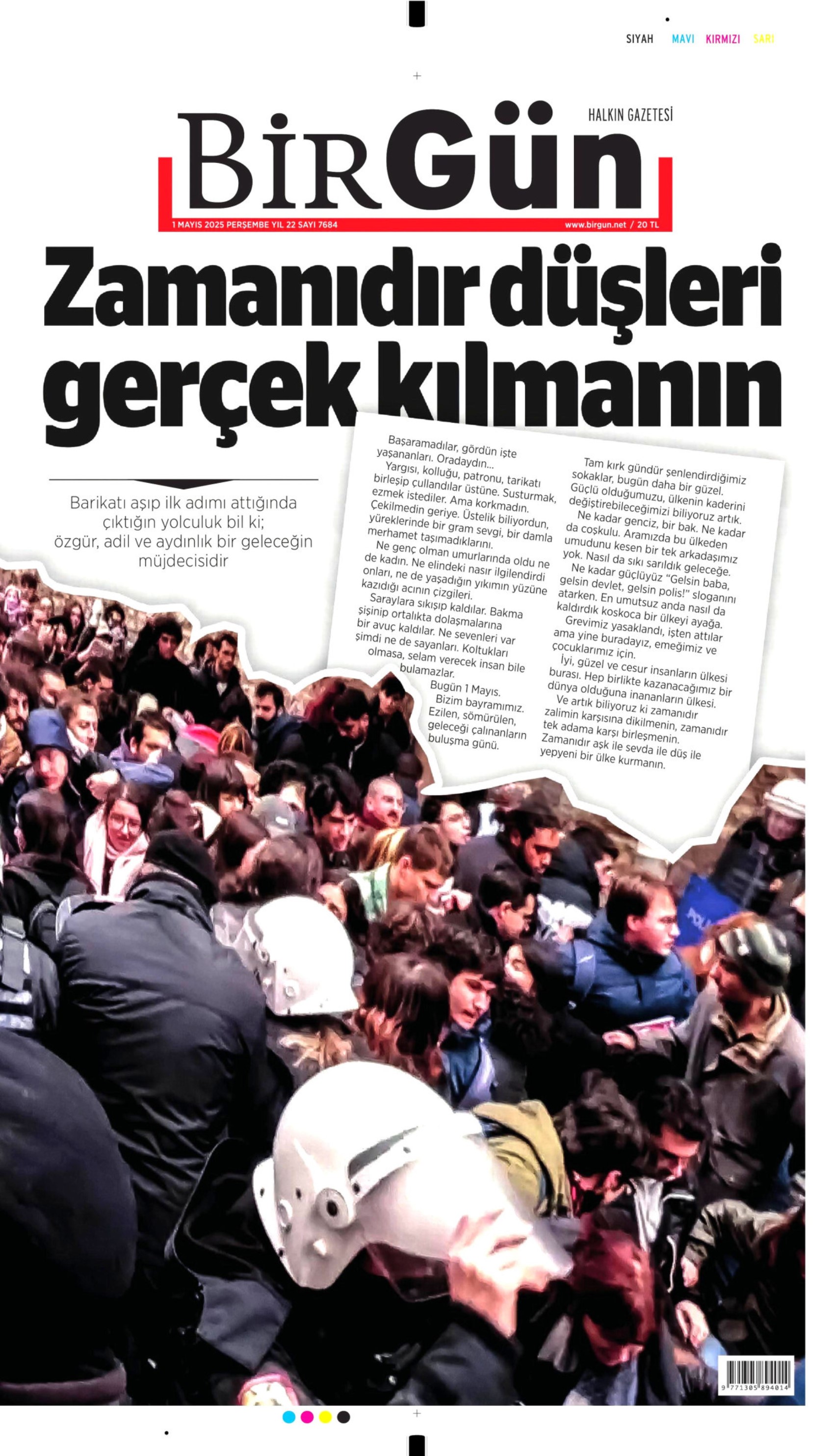 1 Mayıs 2025 gazete manşetleri: ‘AKP’liysen suç işleme özgürlüğün var!’