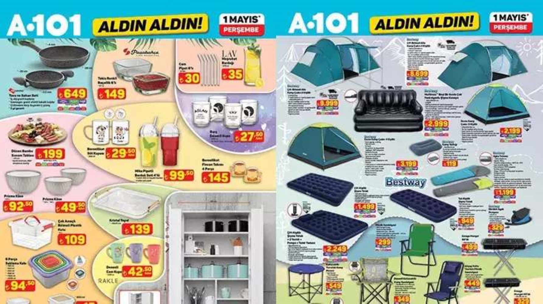 A101 Aldın Aldın 1 Mayıs Perşembe aktüel ürünler satışta! Bu hafta A101'e neler geliyor? Hangi ürünler indirimde