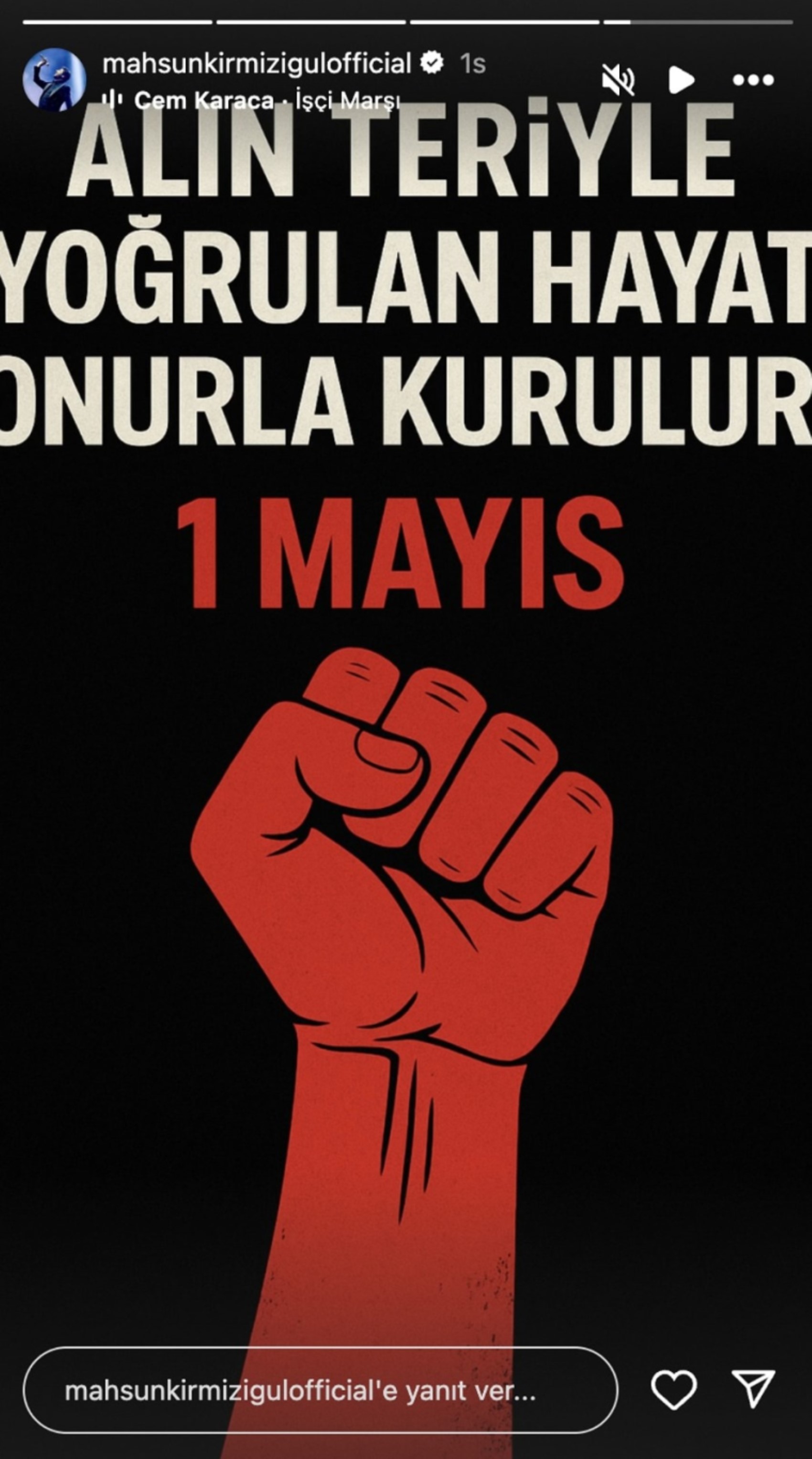 Ünlü isimlerden 1 Mayıs Emek ve Dayanışma Günü paylaşımları