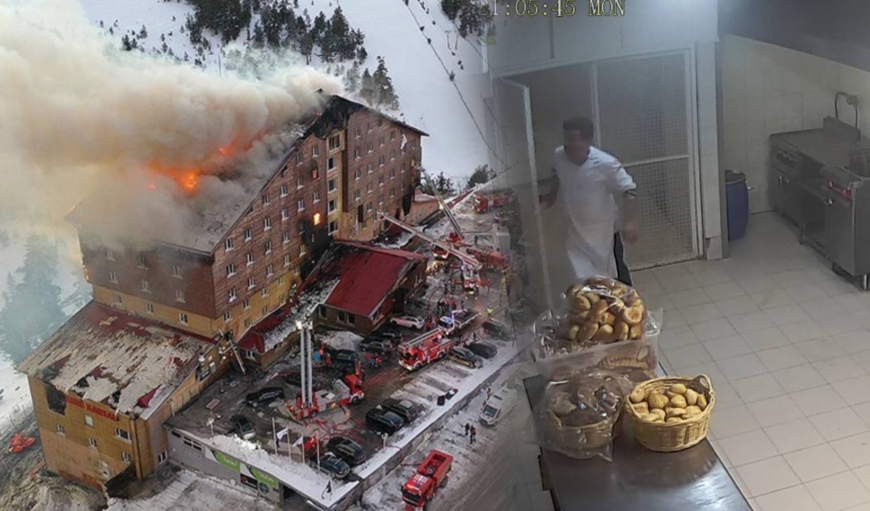 Grand Kartal Otel'deki yangının ilk anları ortaya çıktı Grand Kartal Otel'deki yangının ilk anları ortaya çıktı