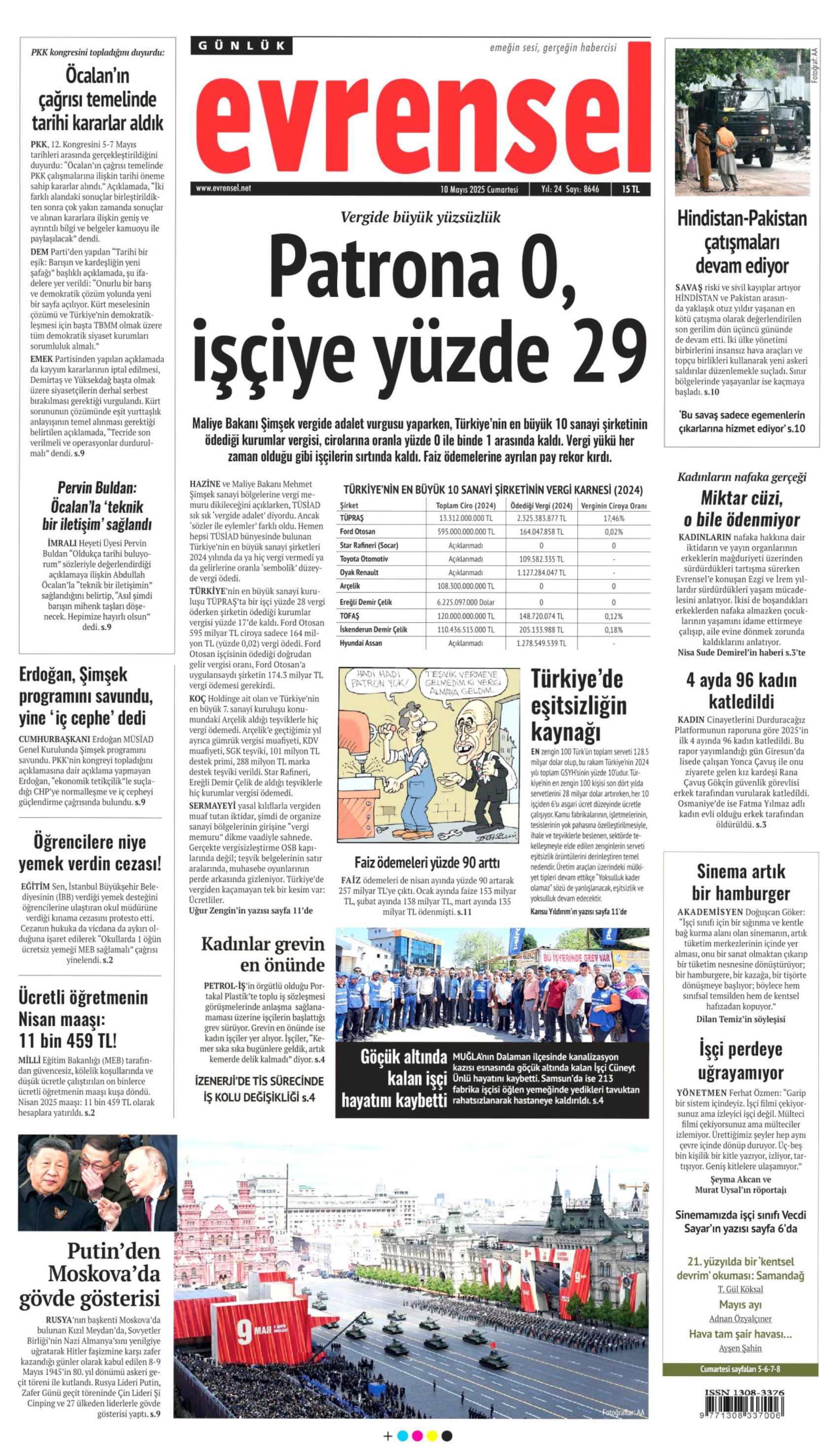 10 Mayıs 2025 gazete manşetleri: Gazeteler, terör örgütü PKK'nın sözde kongresini nasıl gördü?