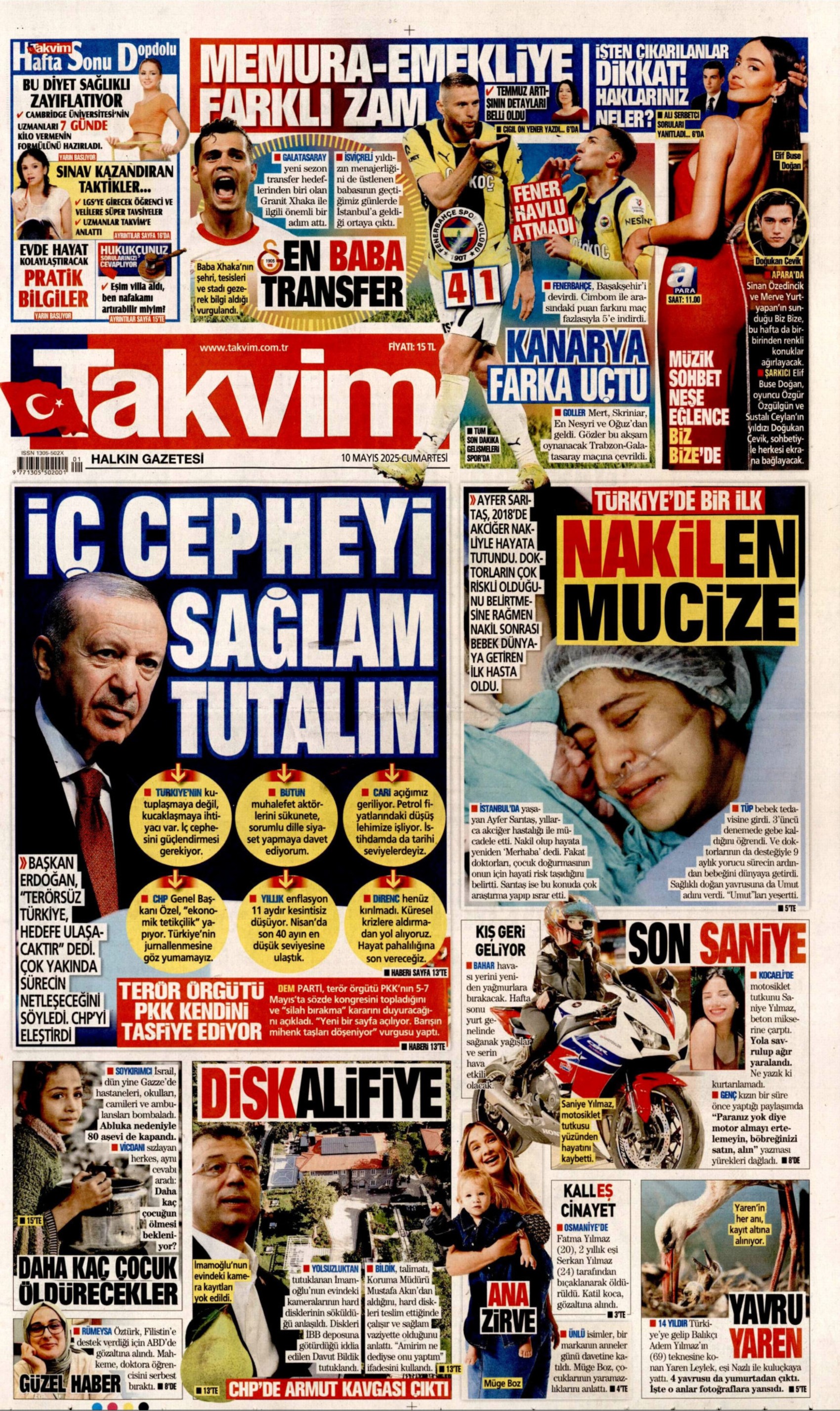 10 Mayıs 2025 gazete manşetleri: Gazeteler, terör örgütü PKK'nın sözde kongresini nasıl gördü?