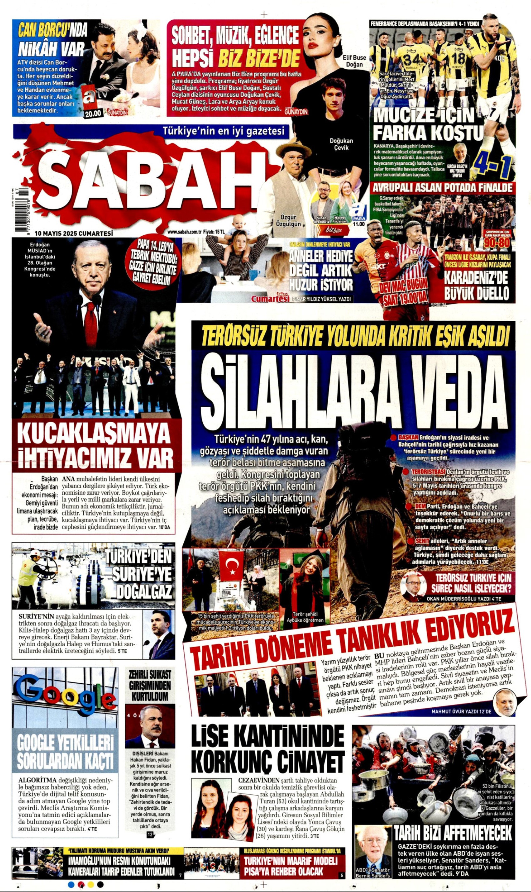 10 Mayıs 2025 gazete manşetleri: Gazeteler, terör örgütü PKK'nın sözde kongresini nasıl gördü?