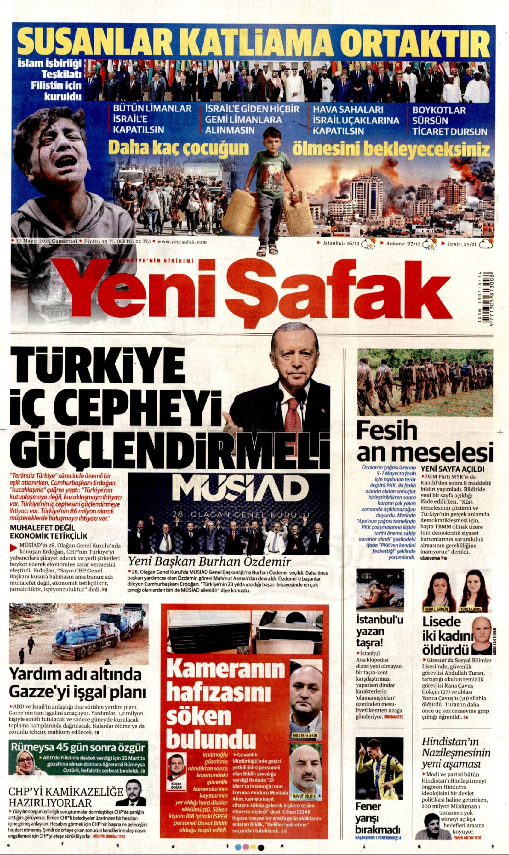 10 Mayıs 2025 gazete manşetleri: Gazeteler, terör örgütü PKK'nın sözde kongresini nasıl gördü?